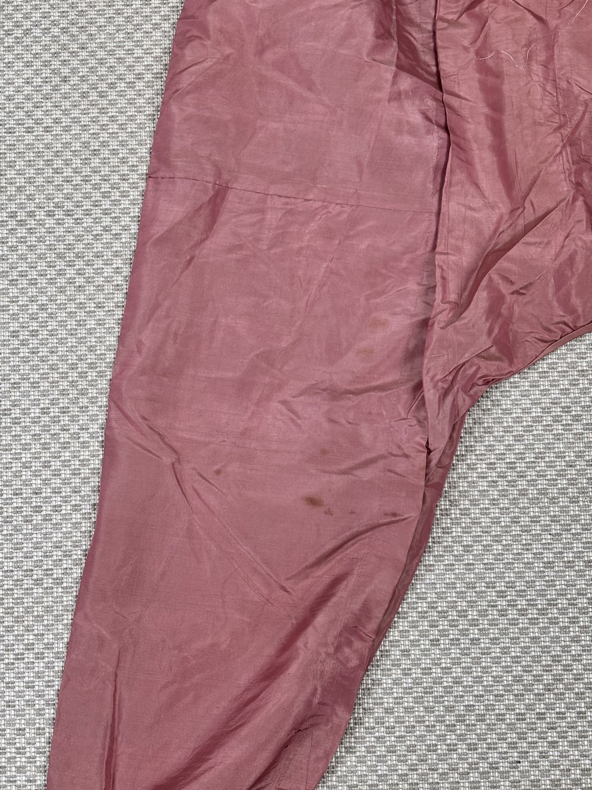 Antique Middle Eastern Harem Pants Shiny Pink Silk Drawstring Waist AS IS