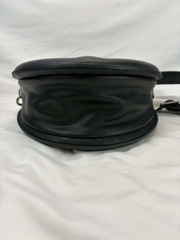 Telfar Circle Bag black Round Crossbody Unisex Leather Logo SPB JA-363887