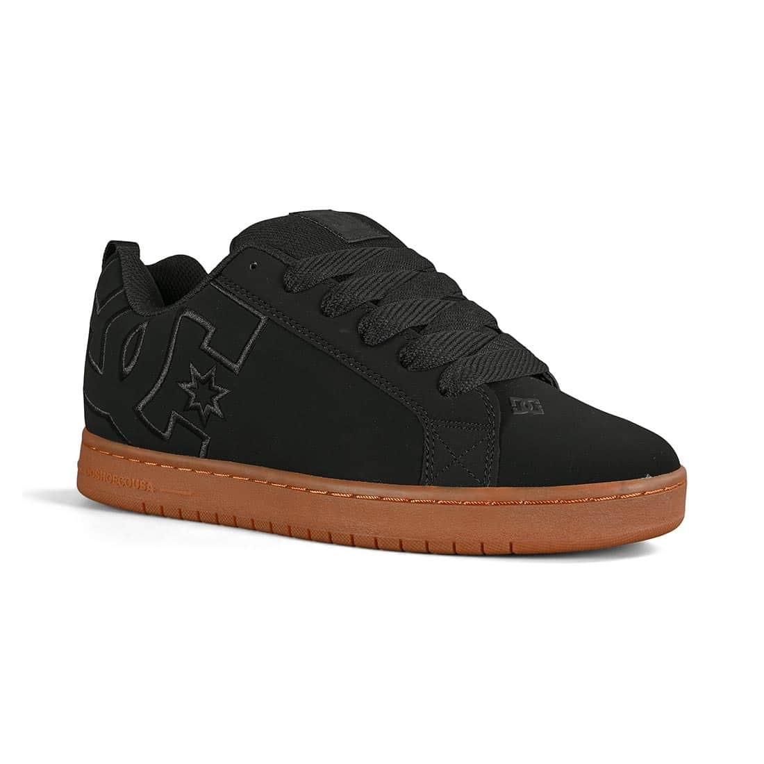 DC Court Graffik Skate Shoes – Black/Gum
