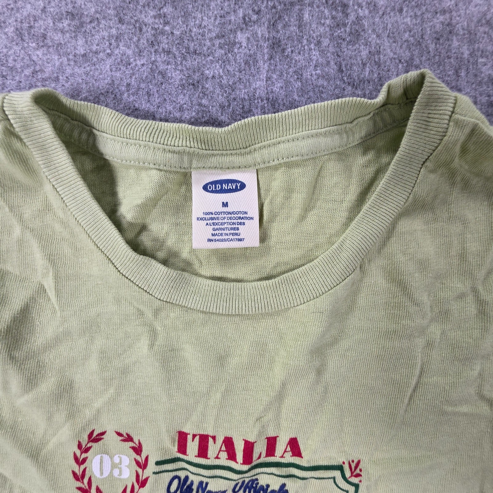 NWT Vintage Old Navy Y2K 2003 Shirt Women’s Med Milano Italia Football Soccer