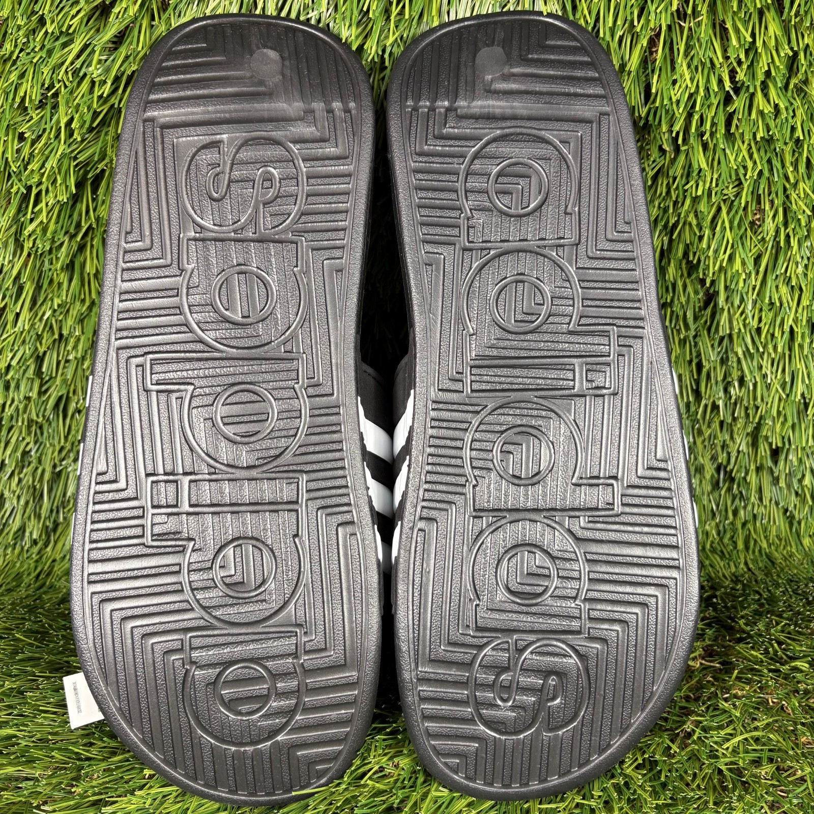 Adidas Adissage Slides Post Workout Massage Slides Black White F35580