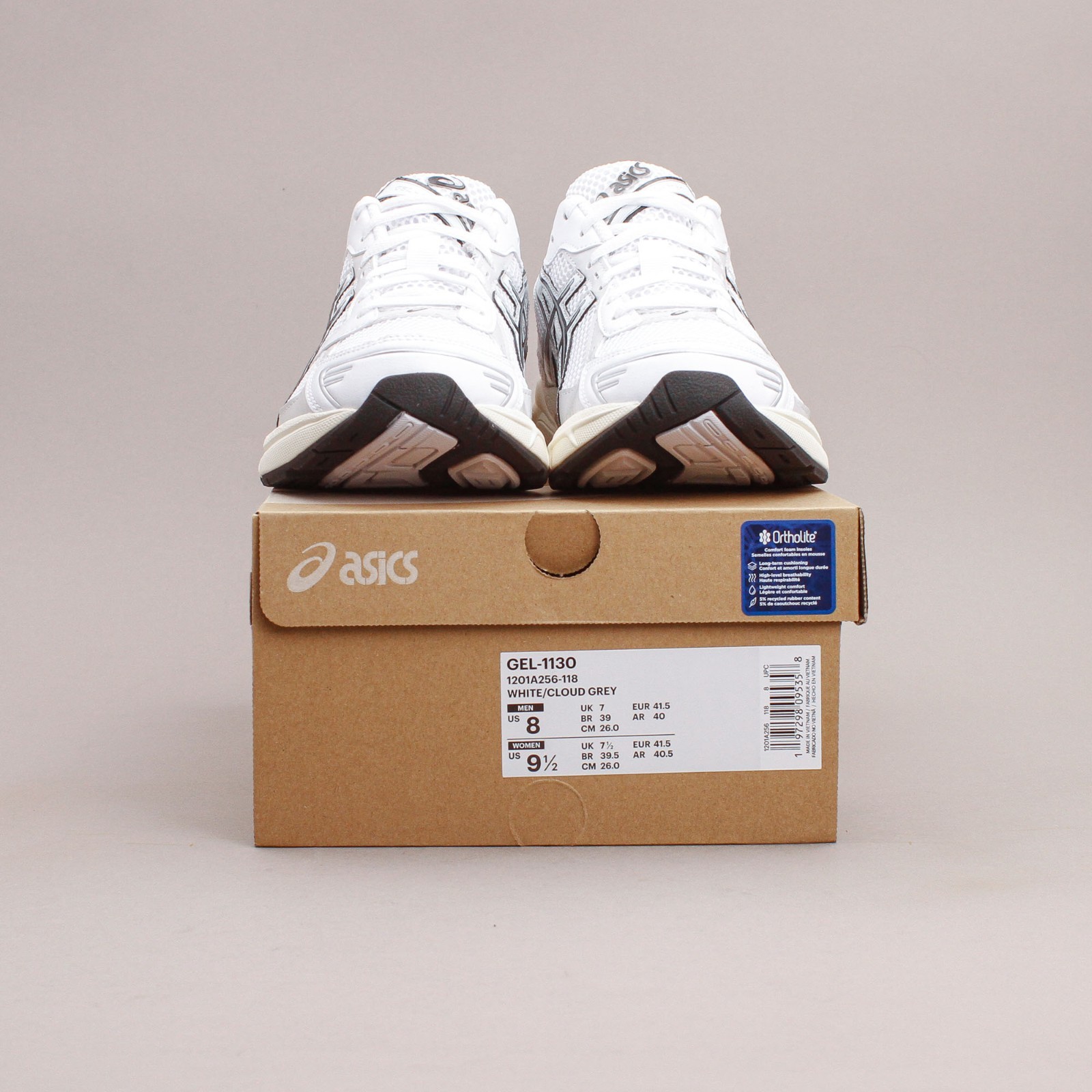 Asics Sportstyle Gel-1130 White Cloud Grey Running New Men Shoes 1201A256-118