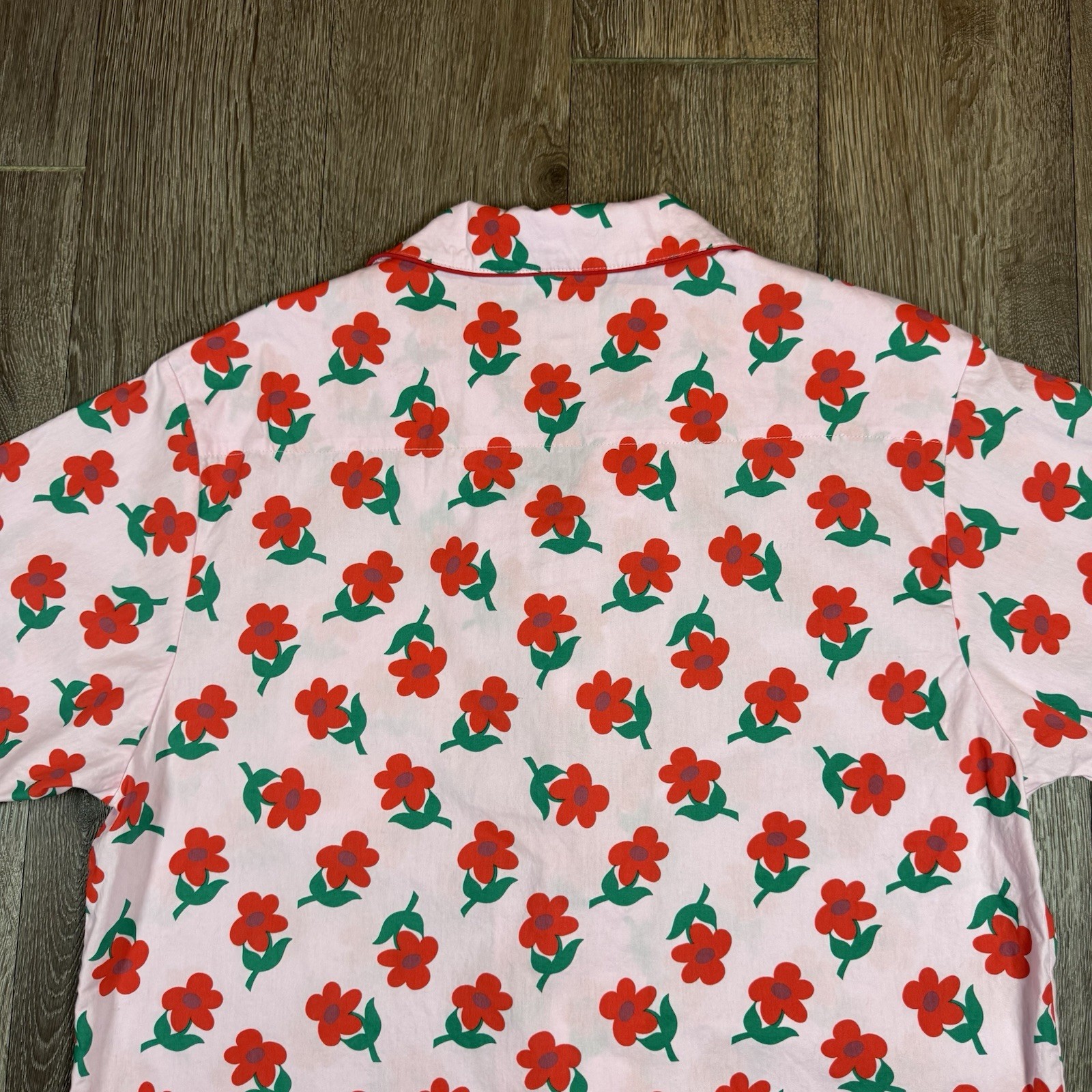 GOLF Wang Men’s Floral Print Pink Button-Front Shirt and Pant Set Medium