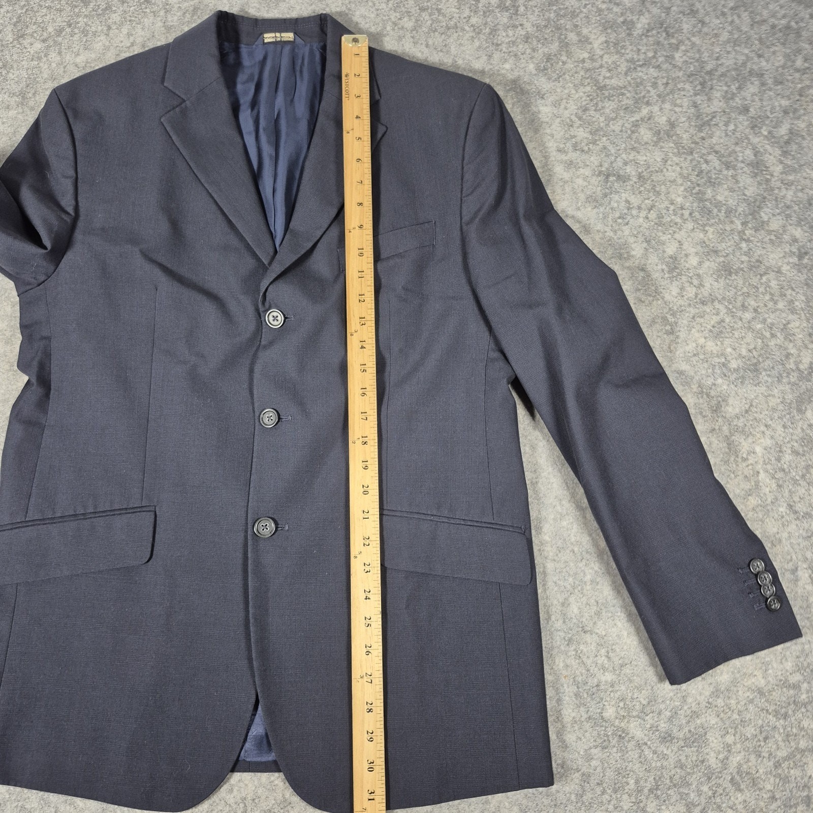 Banana Republic Blazer Mens 42R Gray Wool Blend Sports Coat Suit Jacket