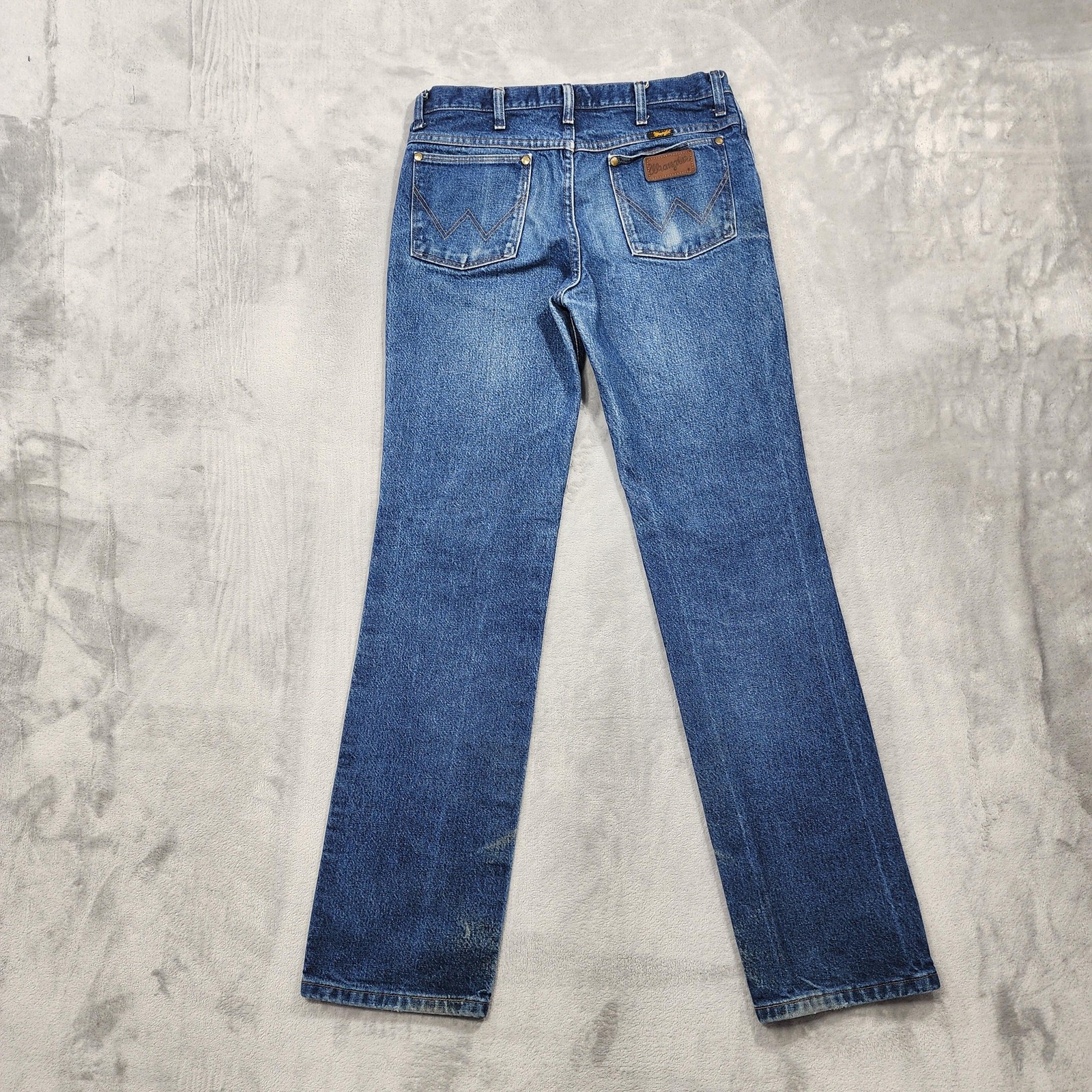 Wrangler Jeans Mens 32×34 Blue Slim Straight Cowboy Cut Denim Western 36MWZ