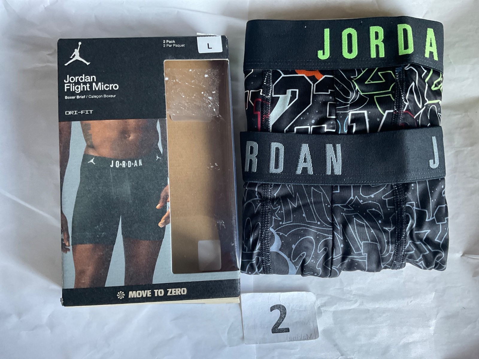 Nike Jordan Flight Micro 2 Pack Boxer Briefs New Men Black Yellow Blue Red