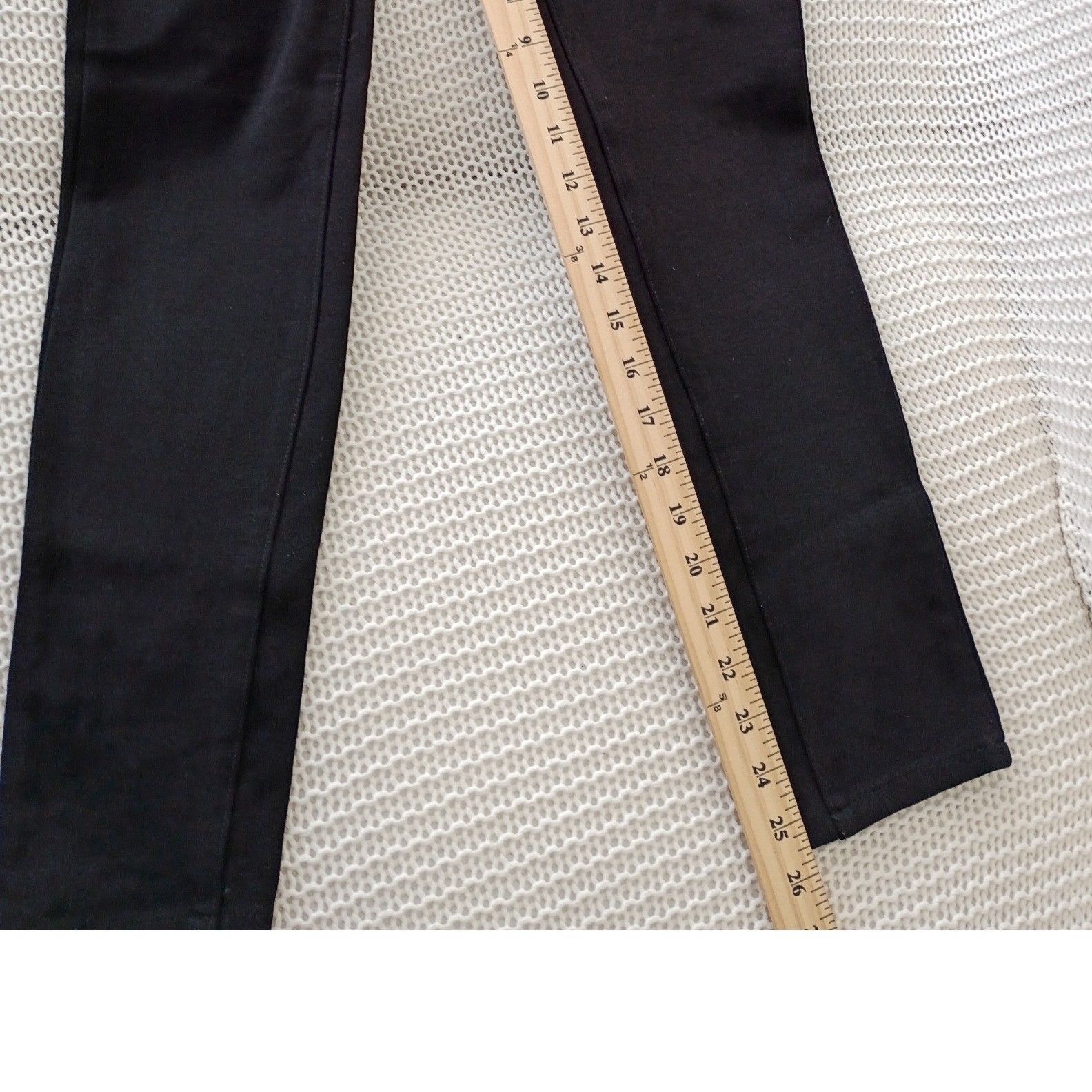 PAIGE Peg Super Skinny Black Jegging Style Pants Womens 27
