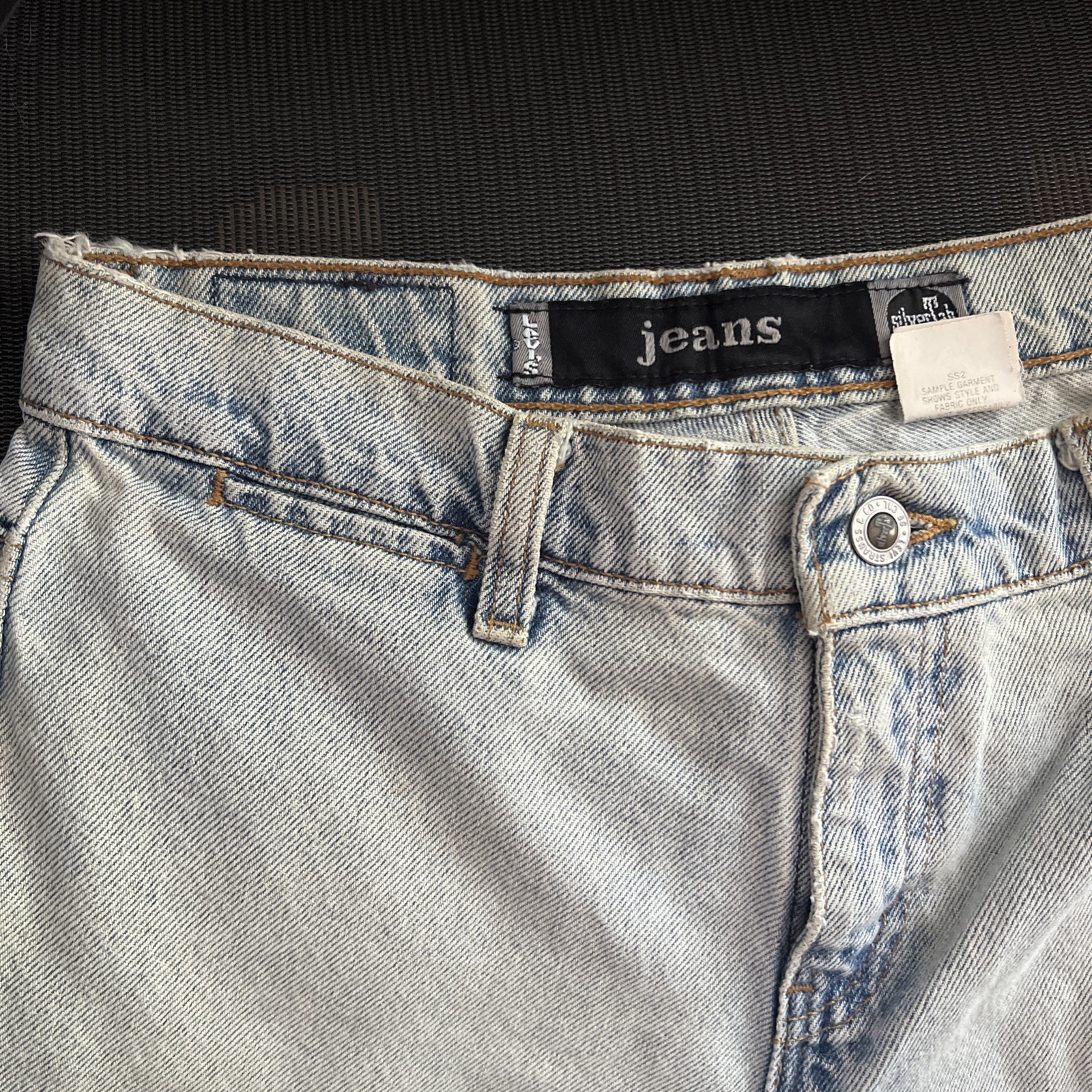 Vtg LEVI’S Silvertab Jeans Women’s Jr 9 M Light Wash 100% Cotton Straight Denim