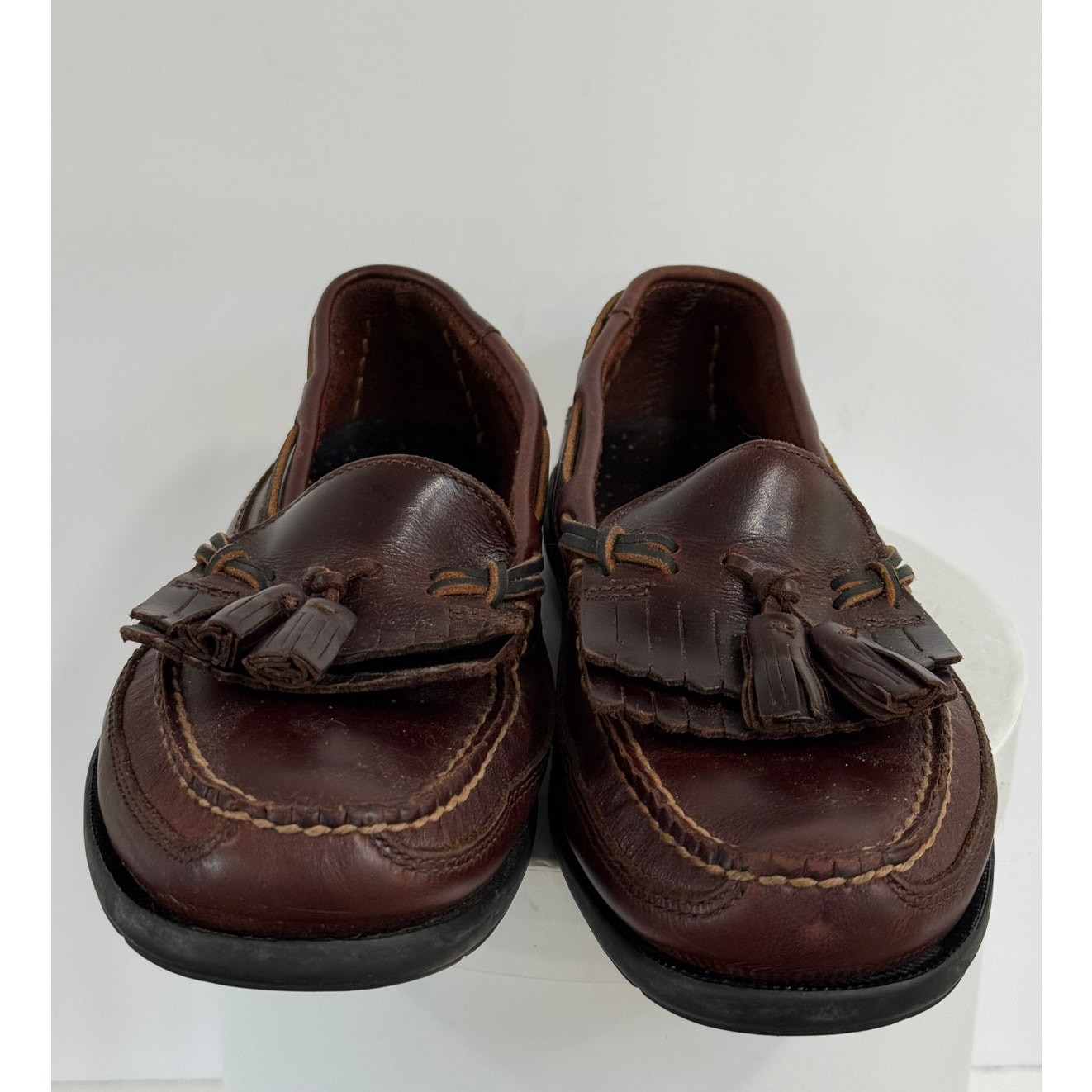 Sperry Top Sider Tremont Tassel Loafers Mens 9W Brown Leather Kiltie Shoes Dress