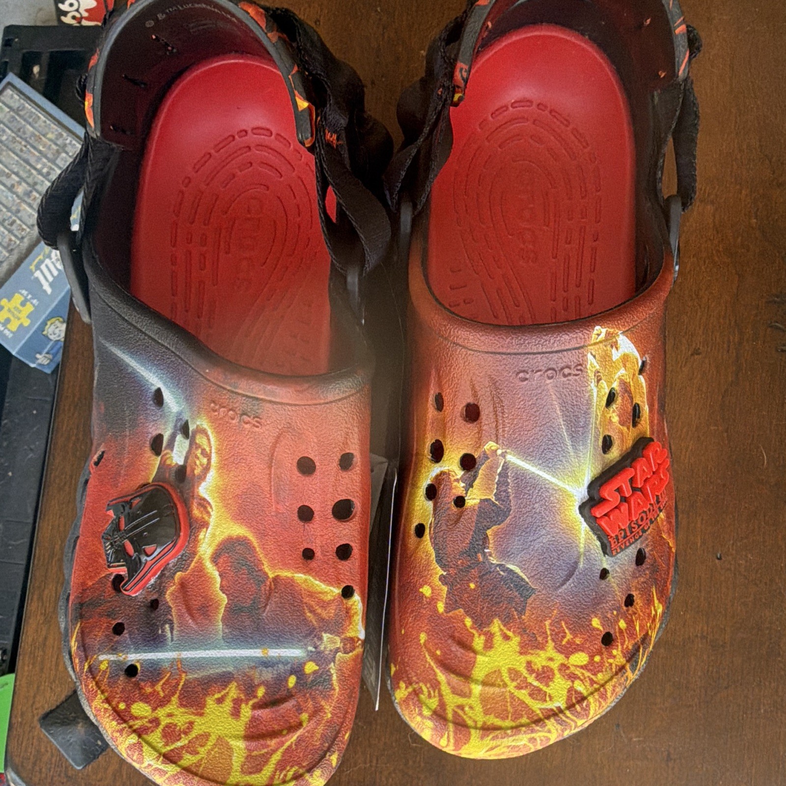 Crocs Star Wars Darth Vader Graphic Print Slip-On Clogs Men’s US 6