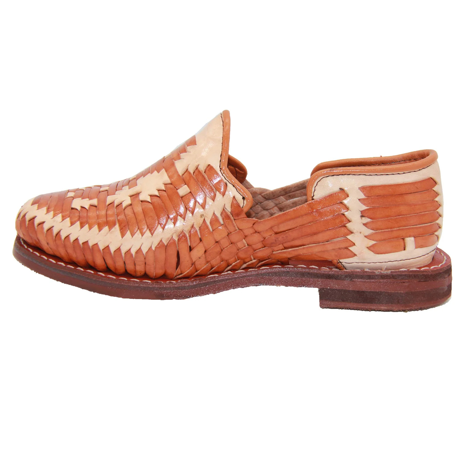 Men’s Leather Authentic Mexican Huarache Sandal Closed Toe