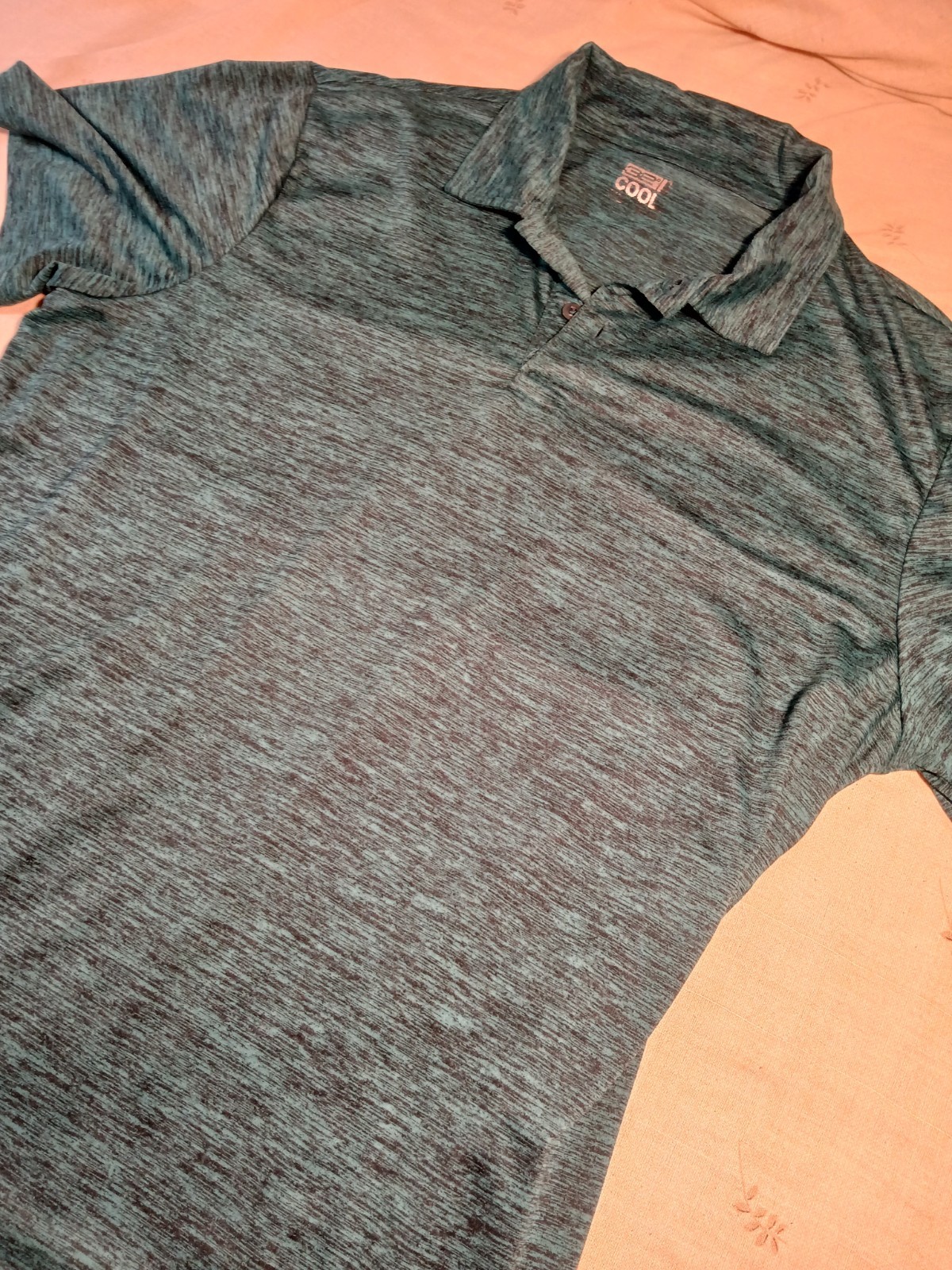 32 Degrees Cool Teal Athletic Short-Sleeve Polo Shirt