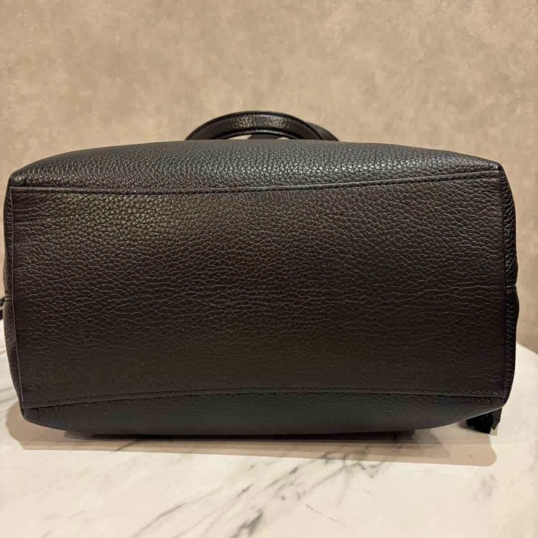 Excellent Condition COACH Andy Tote Shoulder Bag CA200 Leather Black
