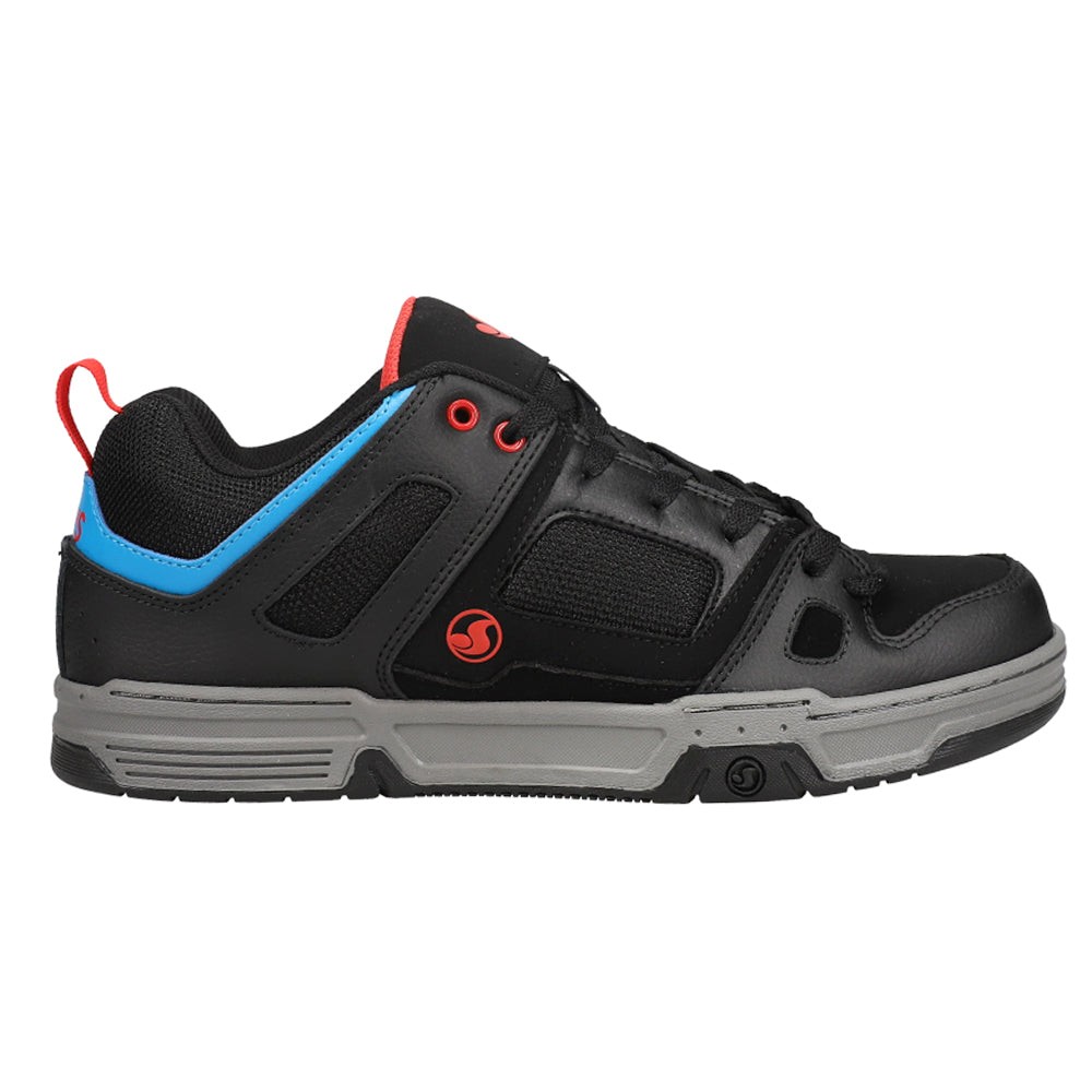 DVS Men’s Gambol Skate Shoe Black/Firey Red/Blue Nubuck – DVF0000329-004, Black/