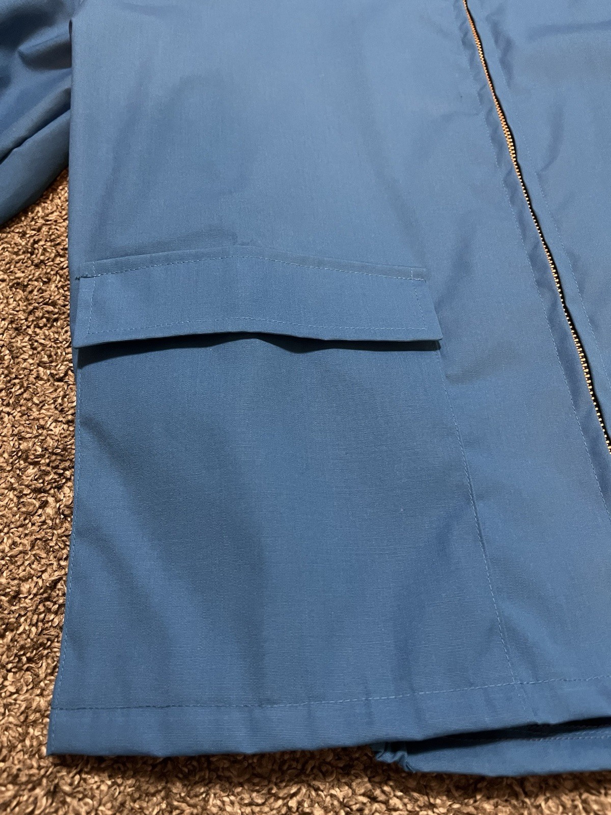 Vintage Goodyear Tires Racing Jacket Size Large USA Made Blue Stripes NOS Indy