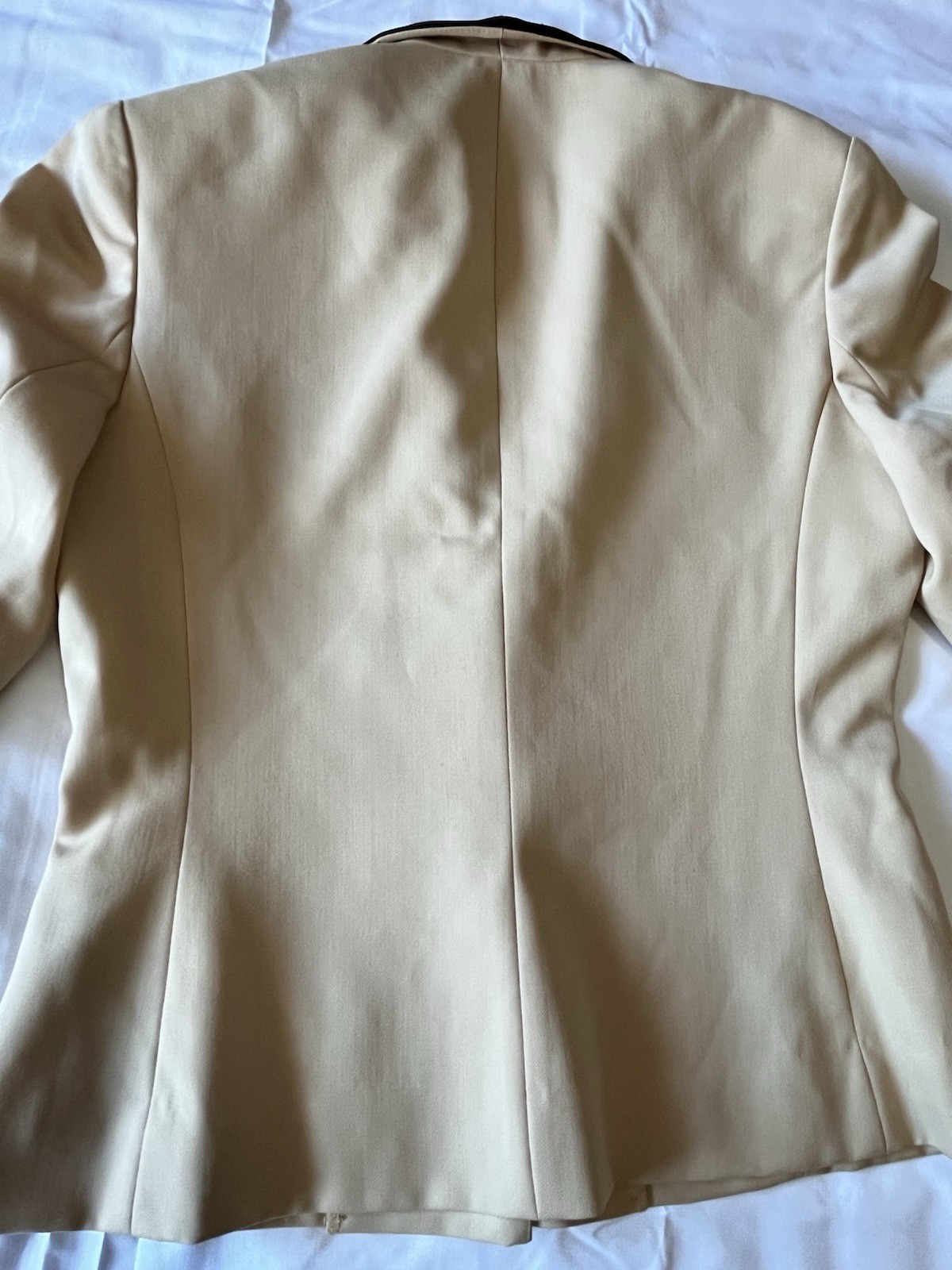 Vintage Pendleton Blazer Womens 6 Ivory Cream Black Trim Pure Virgin Wool USA
