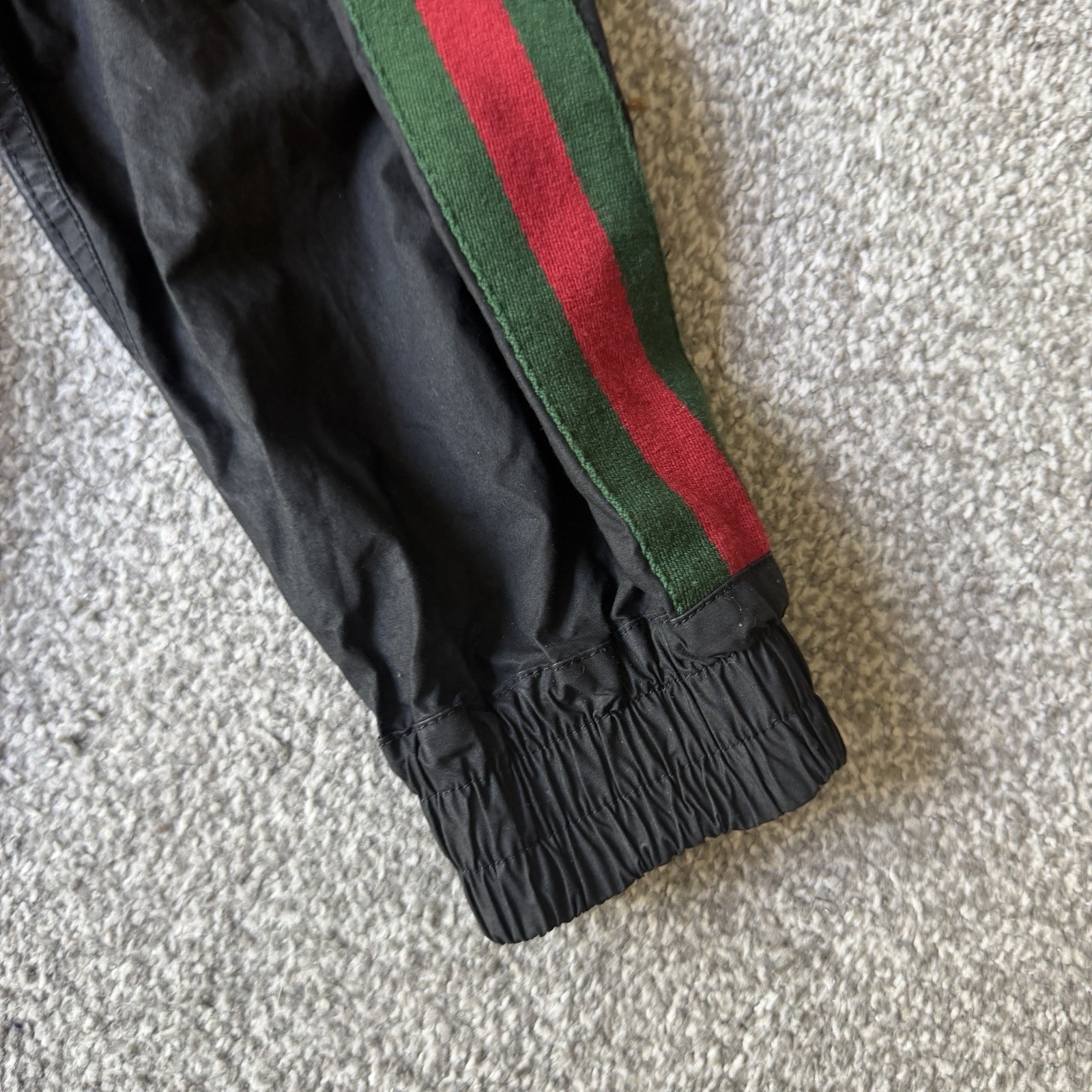 Gucci Cotton Canvas Windbreaker Jacket Web Stripe Logo Pullover Mens IT 52 UK XL