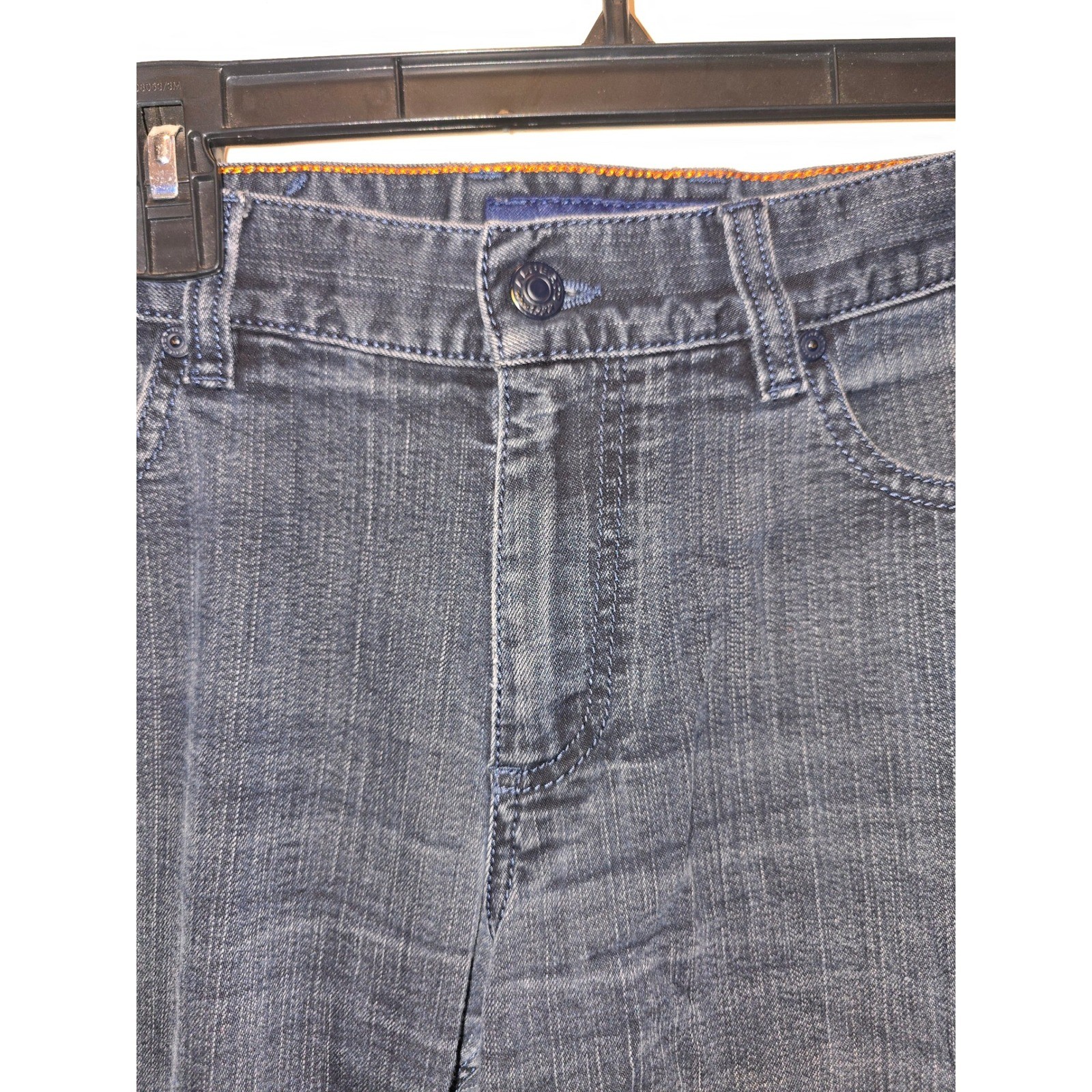 Alberto Pipe Regular Slim Fit Jeans Mens 32×32 Dark Wash Blue T400 Denim 4817
