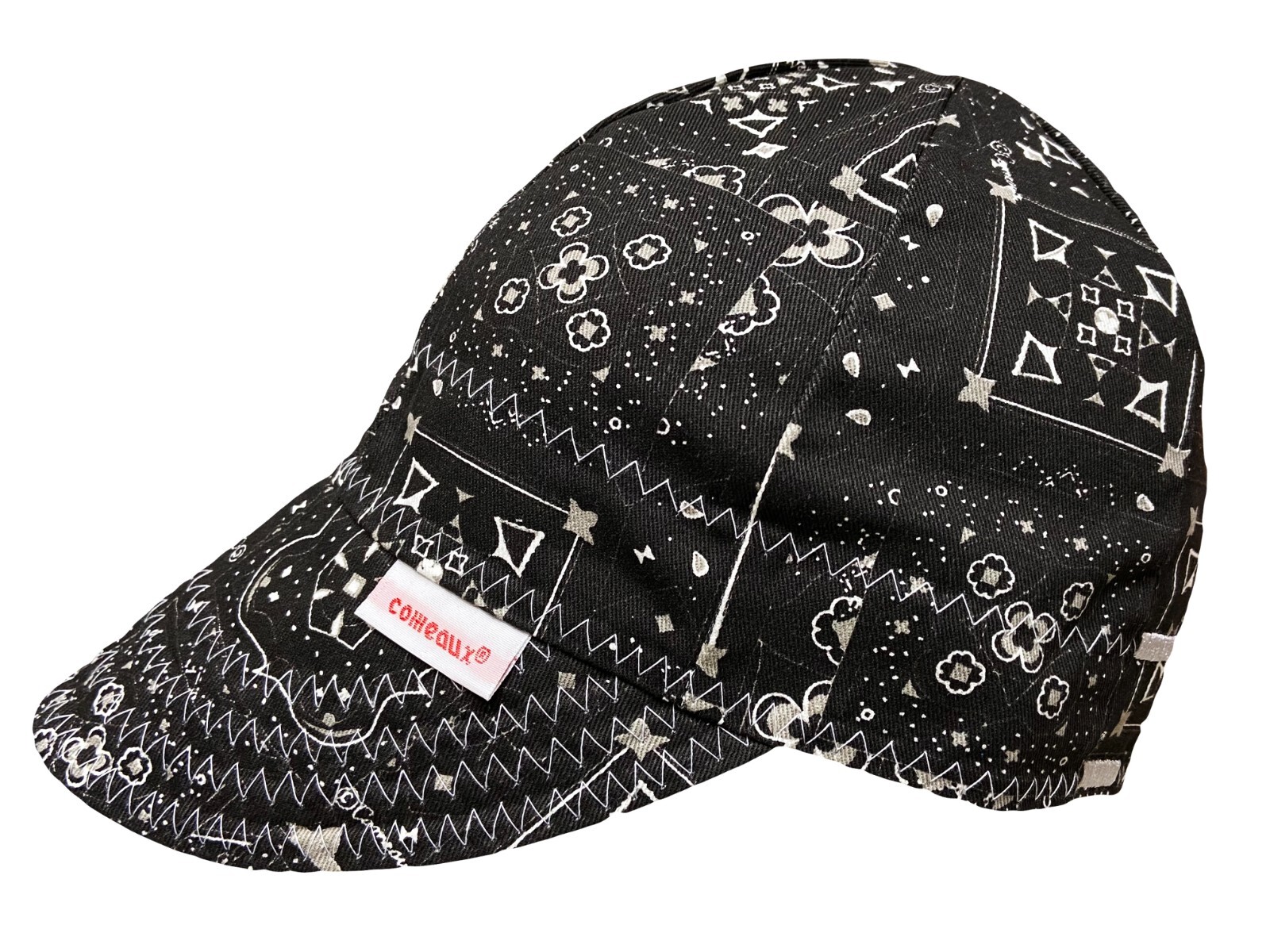 NWT 1 Comeaux Caps Welding Welders Hat BANDANA Reversible Black Blue Grey Red
