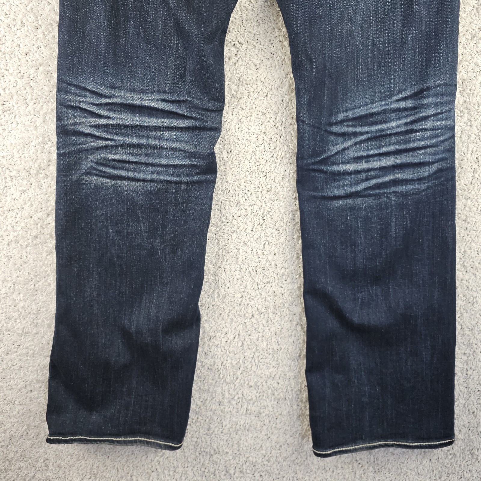 Buckle Salvage Jeans Mayhem Bootcut Fit Dark Wash Denim Mens 34×33.5 Whiskering