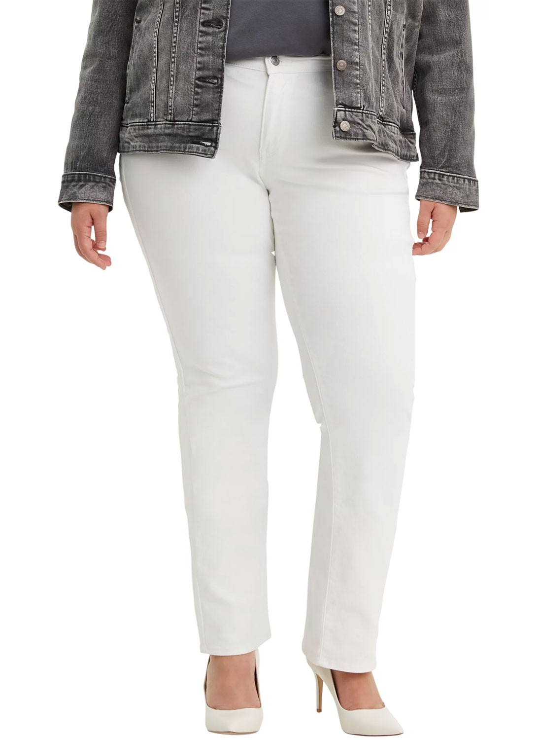 Levi’s Womens Plus Size Classic Straight Leg Jeans 20W Simple White – NWT $60