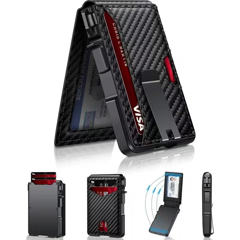Slim Carbon Fiber Card Holder Wallet