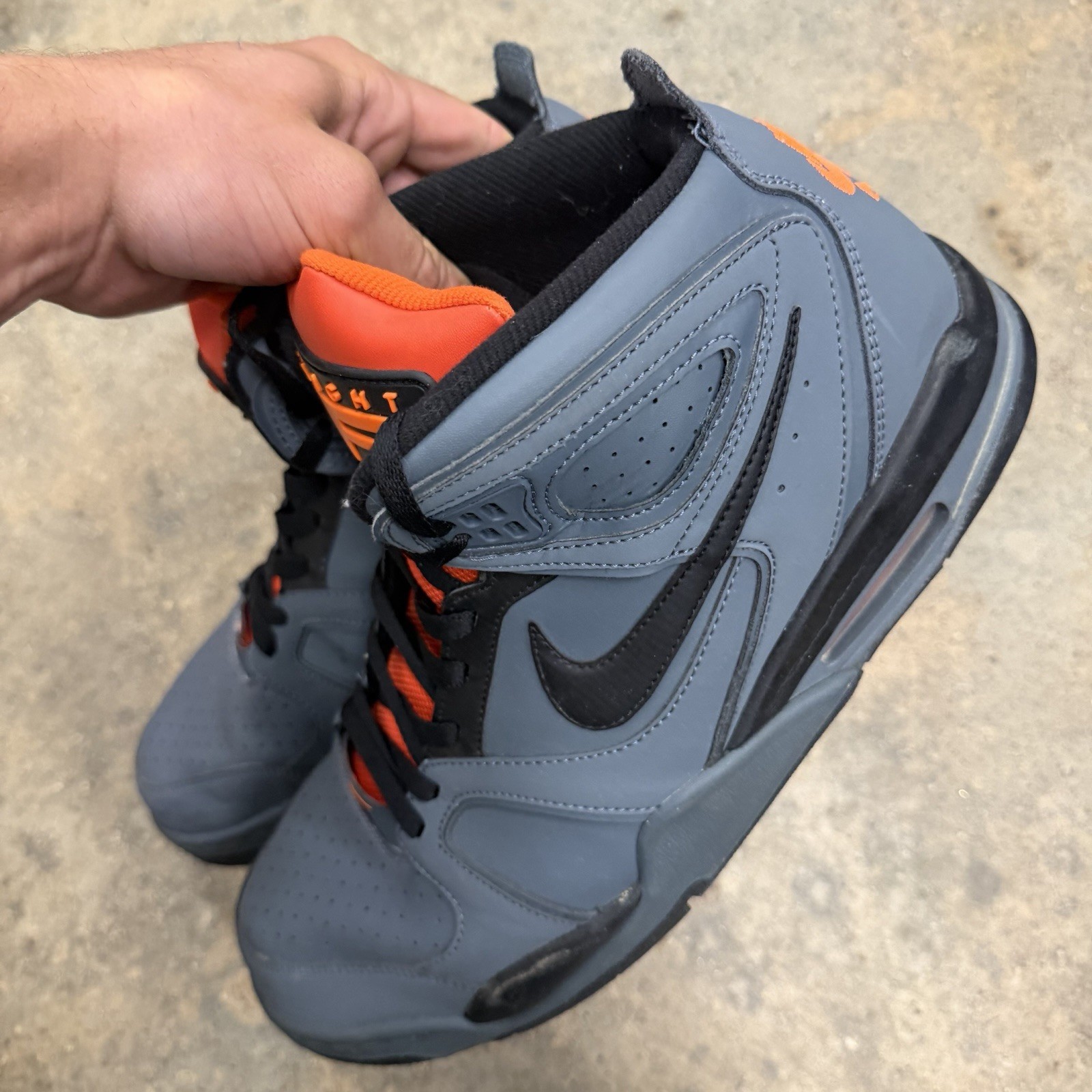 Nike Air Flight Falcon Mens Gray Athletic Shoes 397204-488 Size 13