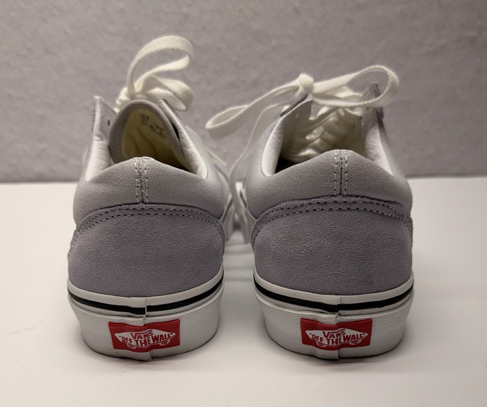 Vans Old Skool Gray Dawn True White Suede Canvas VN0A38G1UKX Men 6.5 / Women 8