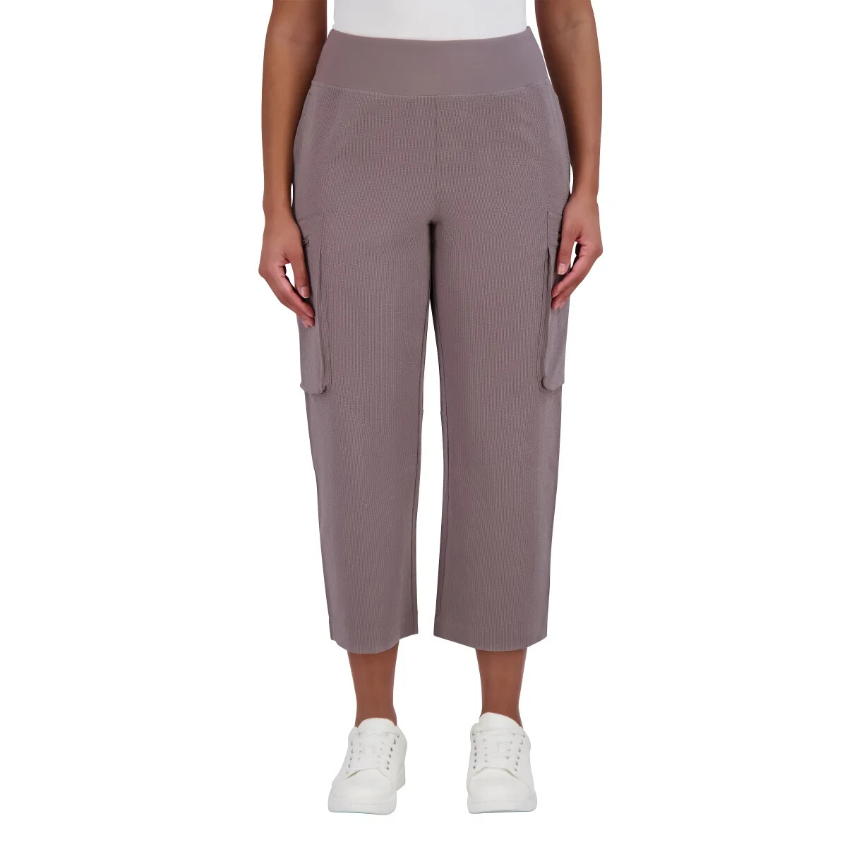 Sage Women’s Cargo Pants 25″ Inseam Stretch Waist Zip Pockets S-XL NWT