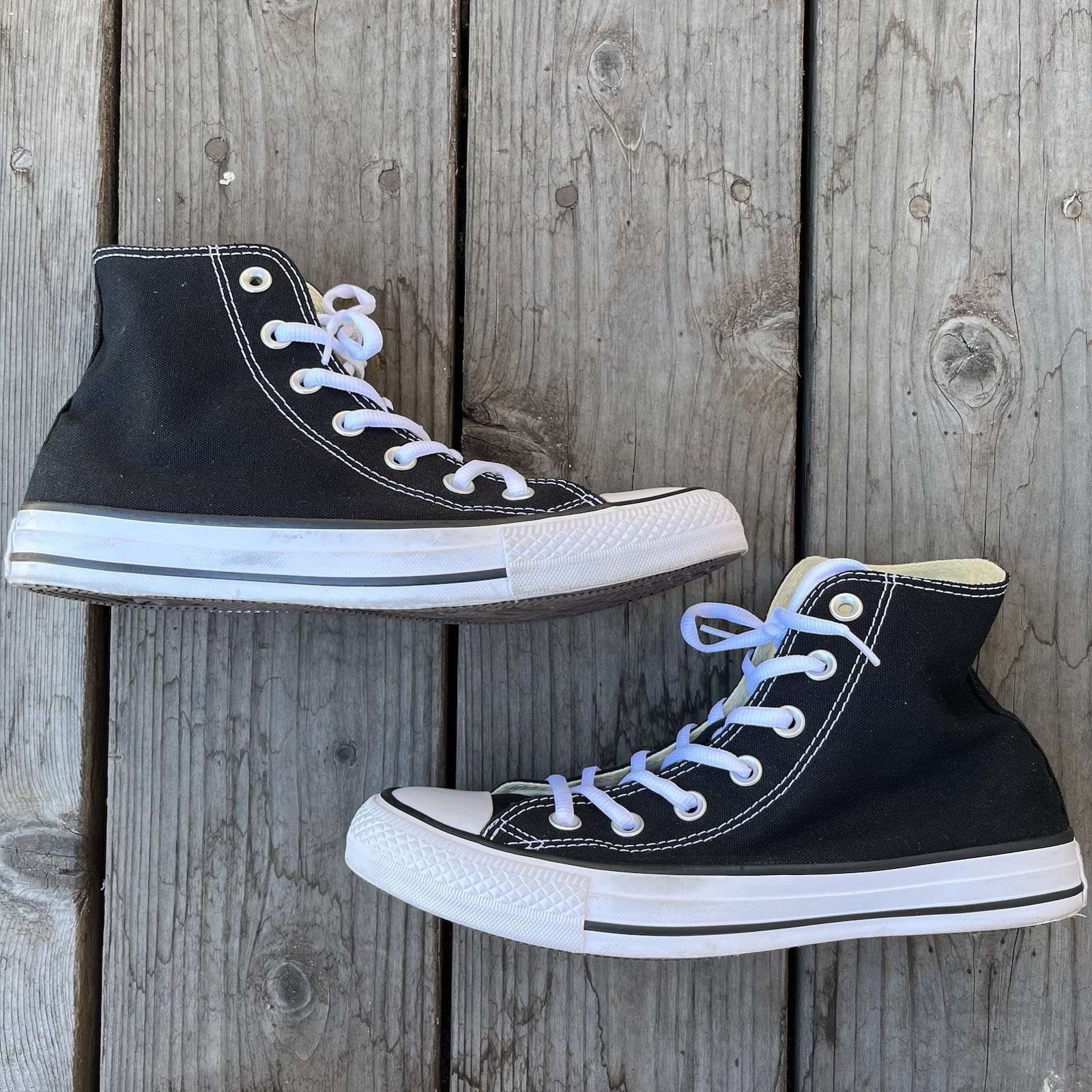 Classic Converse Chuck Taylor All Star High Top Sneakers Black US M6/W8