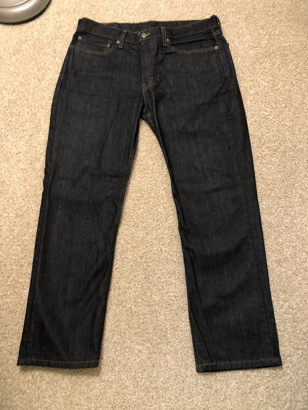 Levis 514 Dark Wash Straight Fit Jeans 36×30
