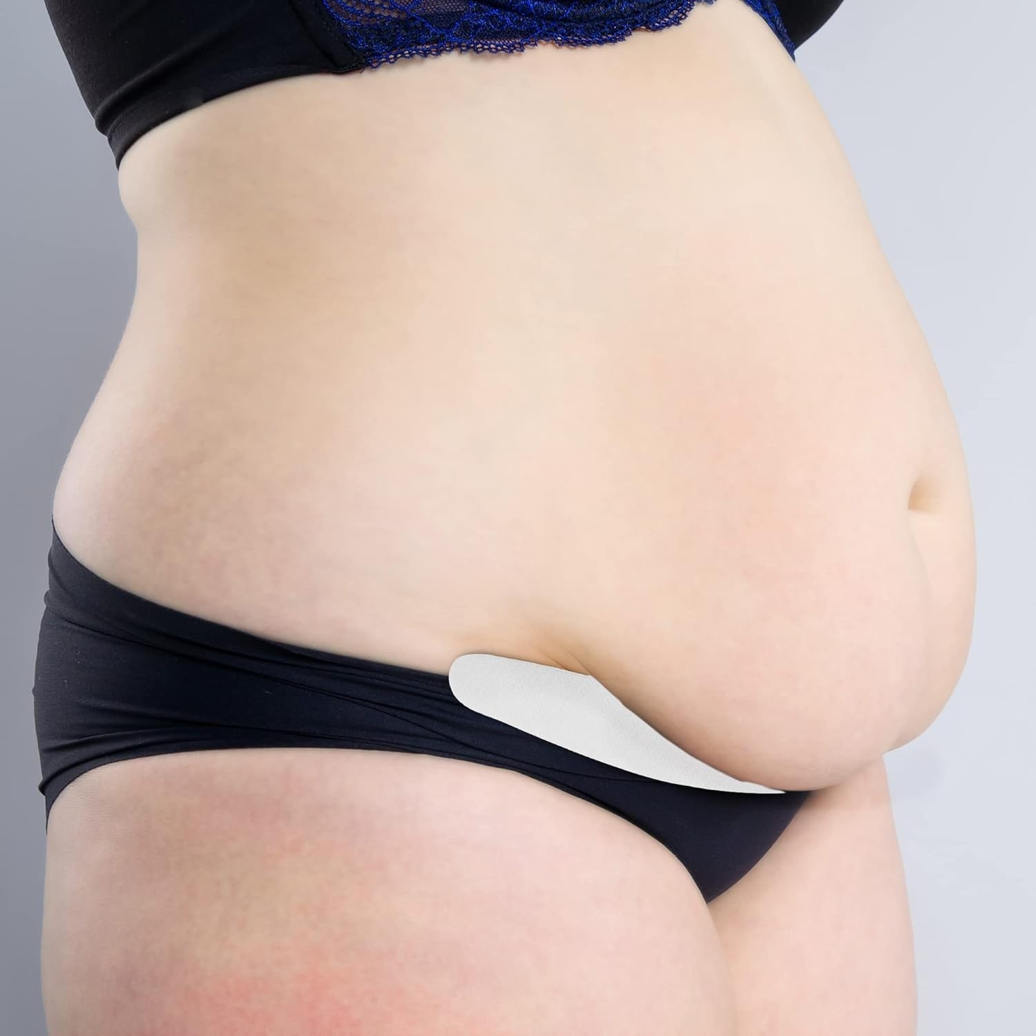 Viscose and Cotton Blend Tummy Liner 3-Pack, XX-Large, Black, Beige, White