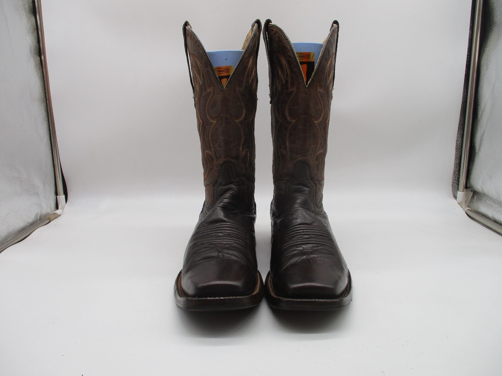 Circle G L5094 Brown Leather Square Toe Western Boots Women’s SZ 10 D