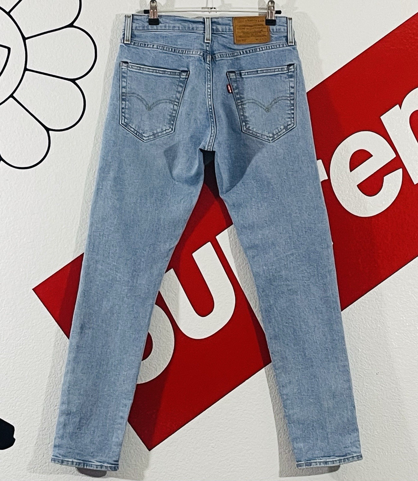 Levi’s 512 Blue Denim Ripped Jeans Pants Men’s Size W 29 x L 32
