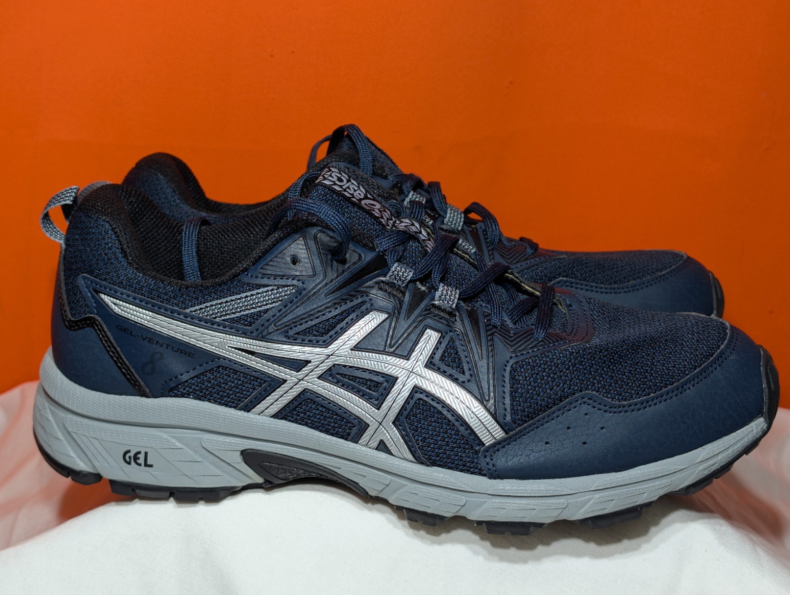 Asics Men’s GEL-Venture 8 Trail Running Sneaker – Blue Size 11