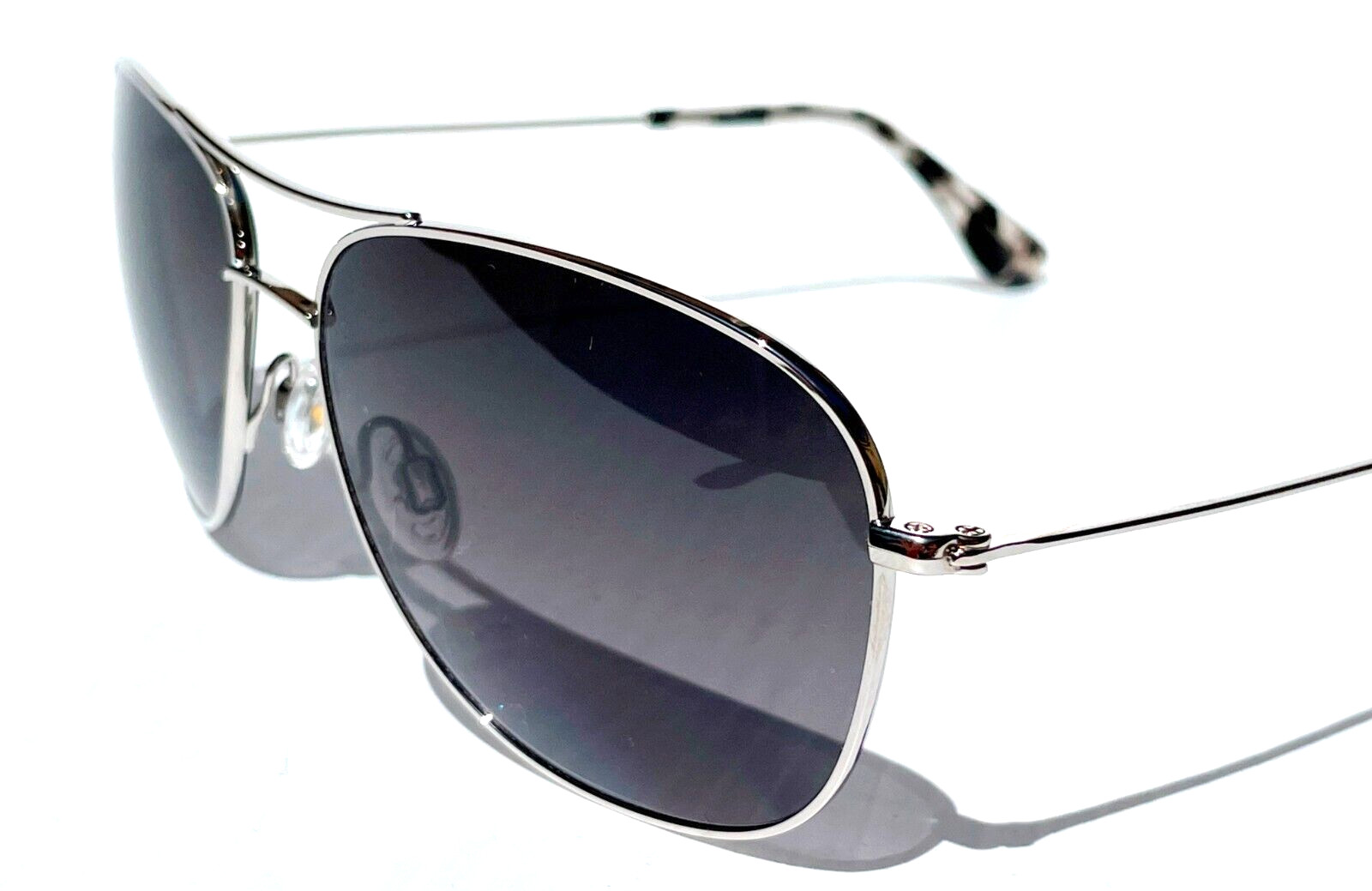 NEW Maui Jim CLIFF HOUSE Silver POLARIZED Grey Lens Sunglass GS247-17