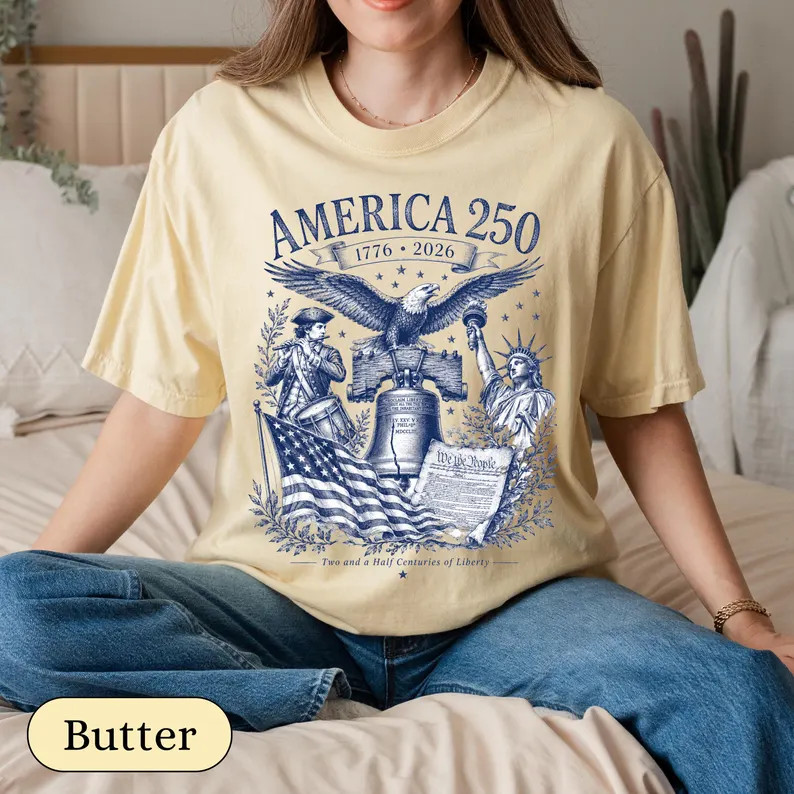 America Sketch Design Comfort Tee