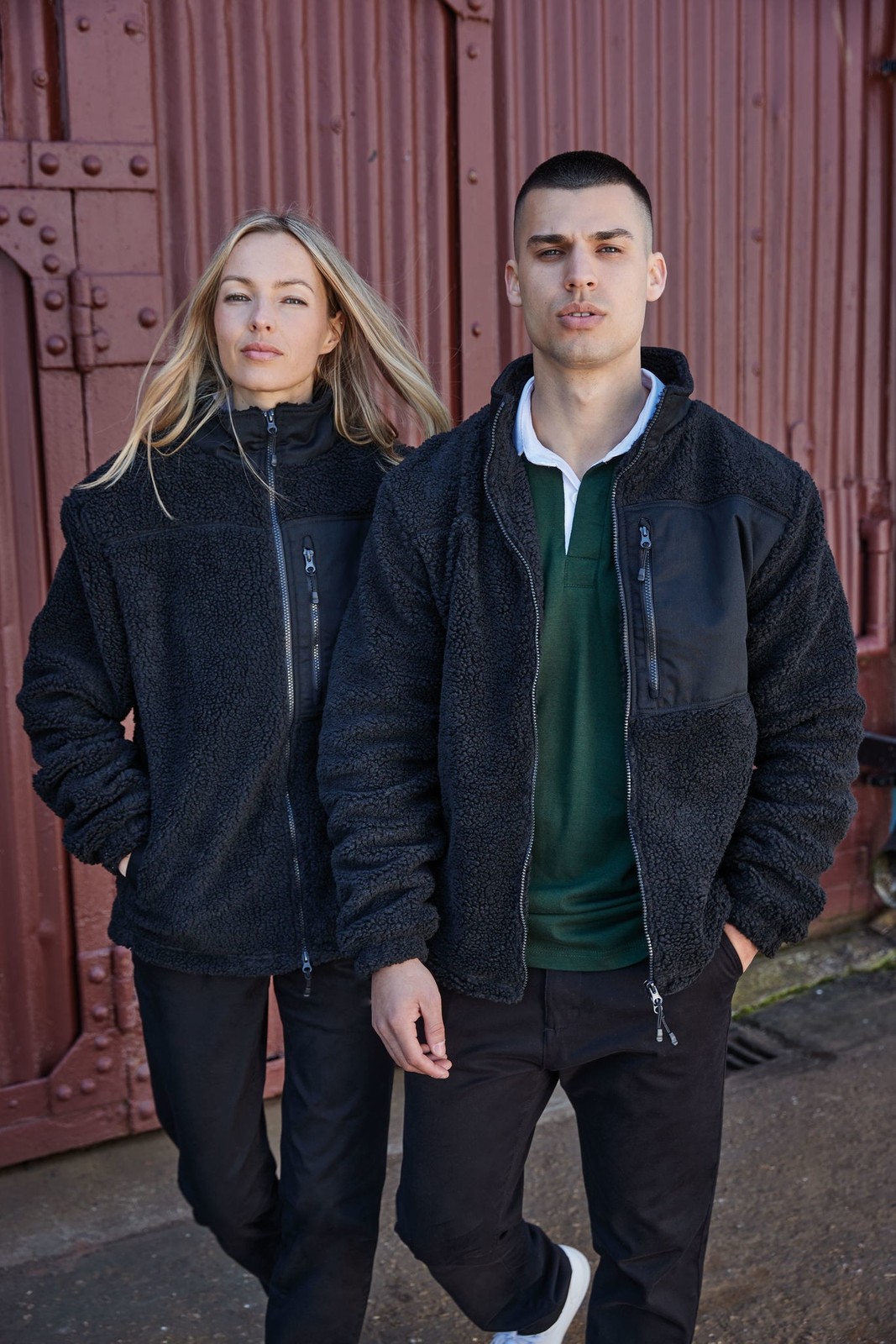 Front Row Recycled sherpa fleece FR854 – 100% Polyester Full Zip