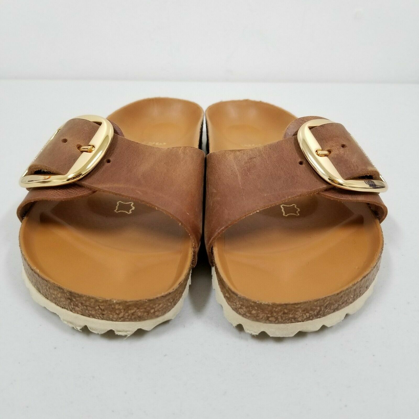 New w/o Box Birkenstock Madrid Big Buckle Cognac Exquisite Narrow – Select Size