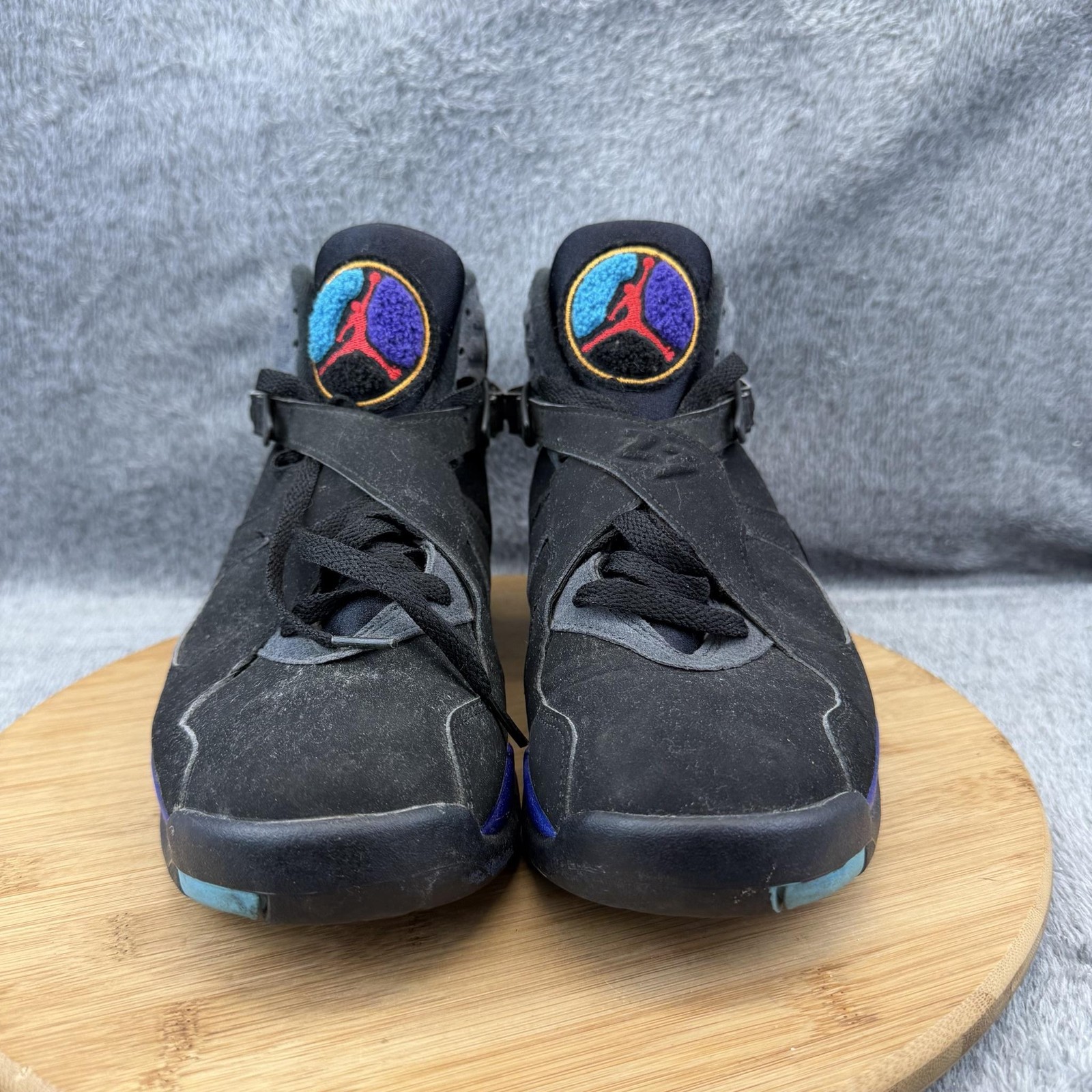 Jordan Air Jordan 8 Aqua Shoes Mens Size 8 Black Basketball Sneakers 305381-025