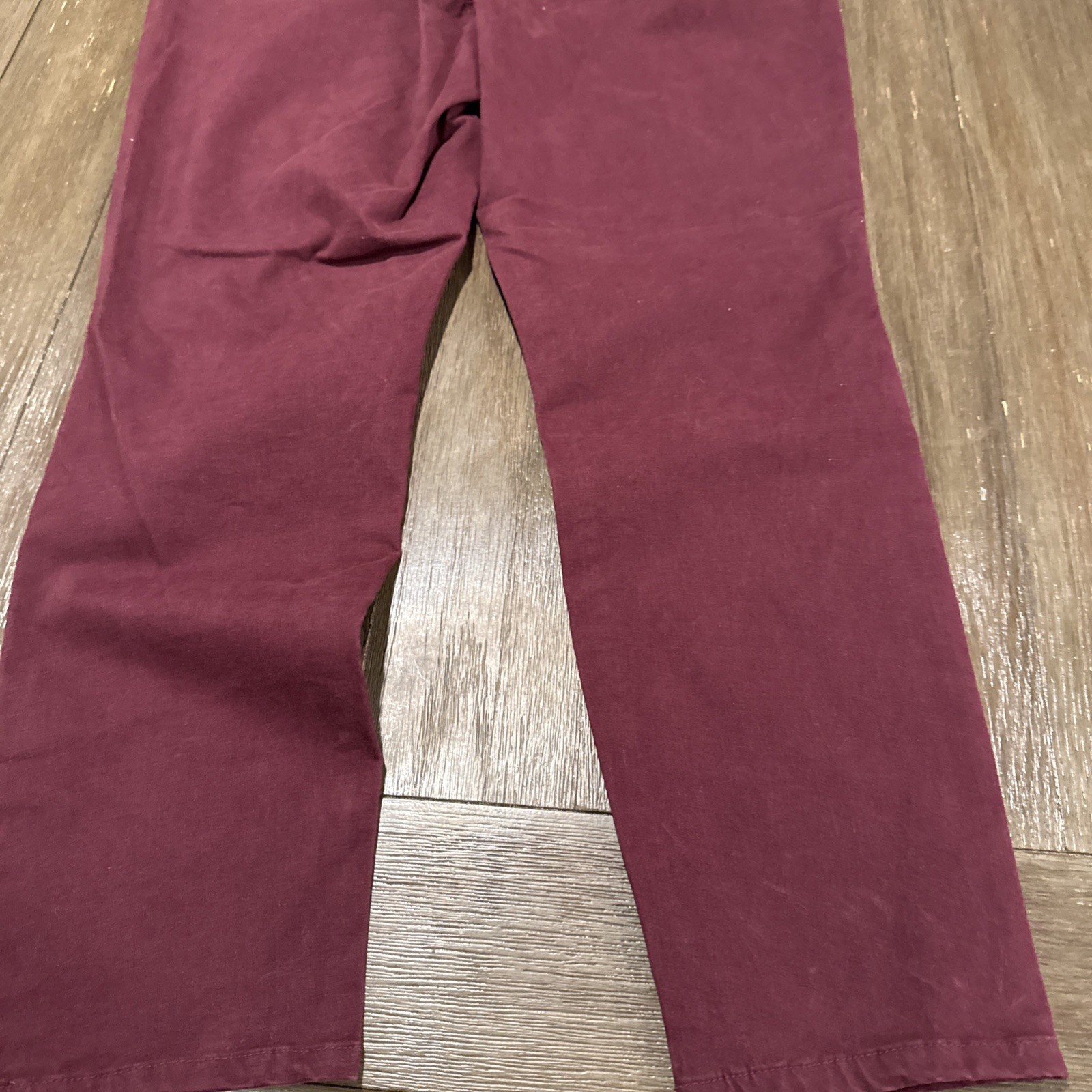 Loft Brand Regular Skinny Jeans Size 32/14 Burgundy Wine Mid Rise