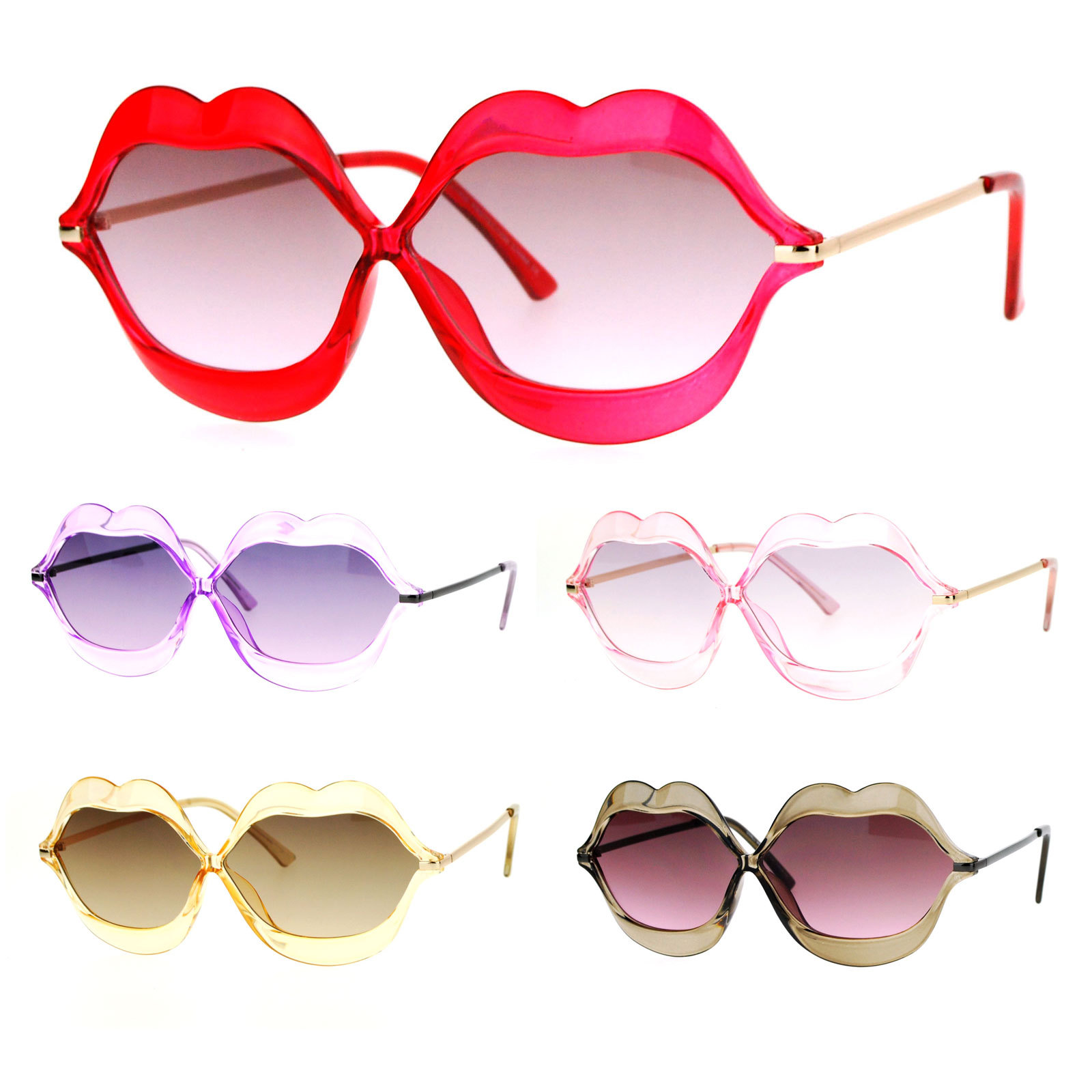 SA106 Love Lip Shape Kiss Womens Sunglasses