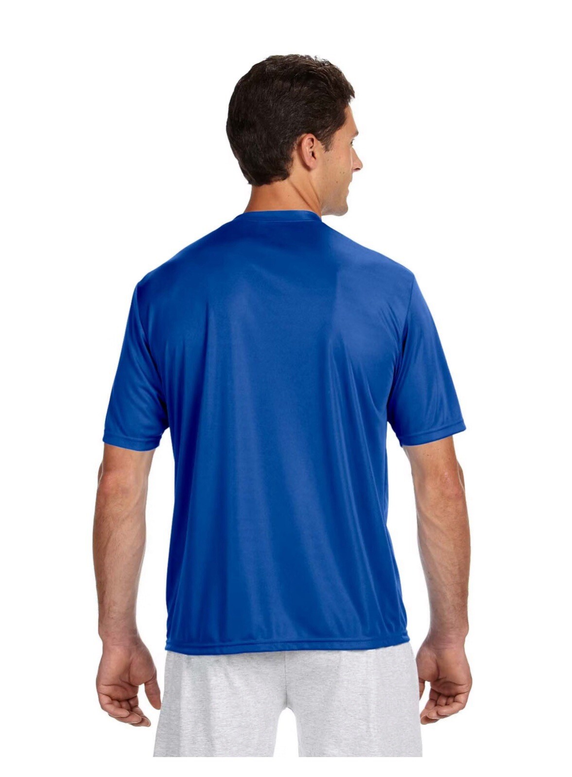 A4 N3142 Adult Short Sleeve DriFit Performance Shirt 5 medium Royal Blue New