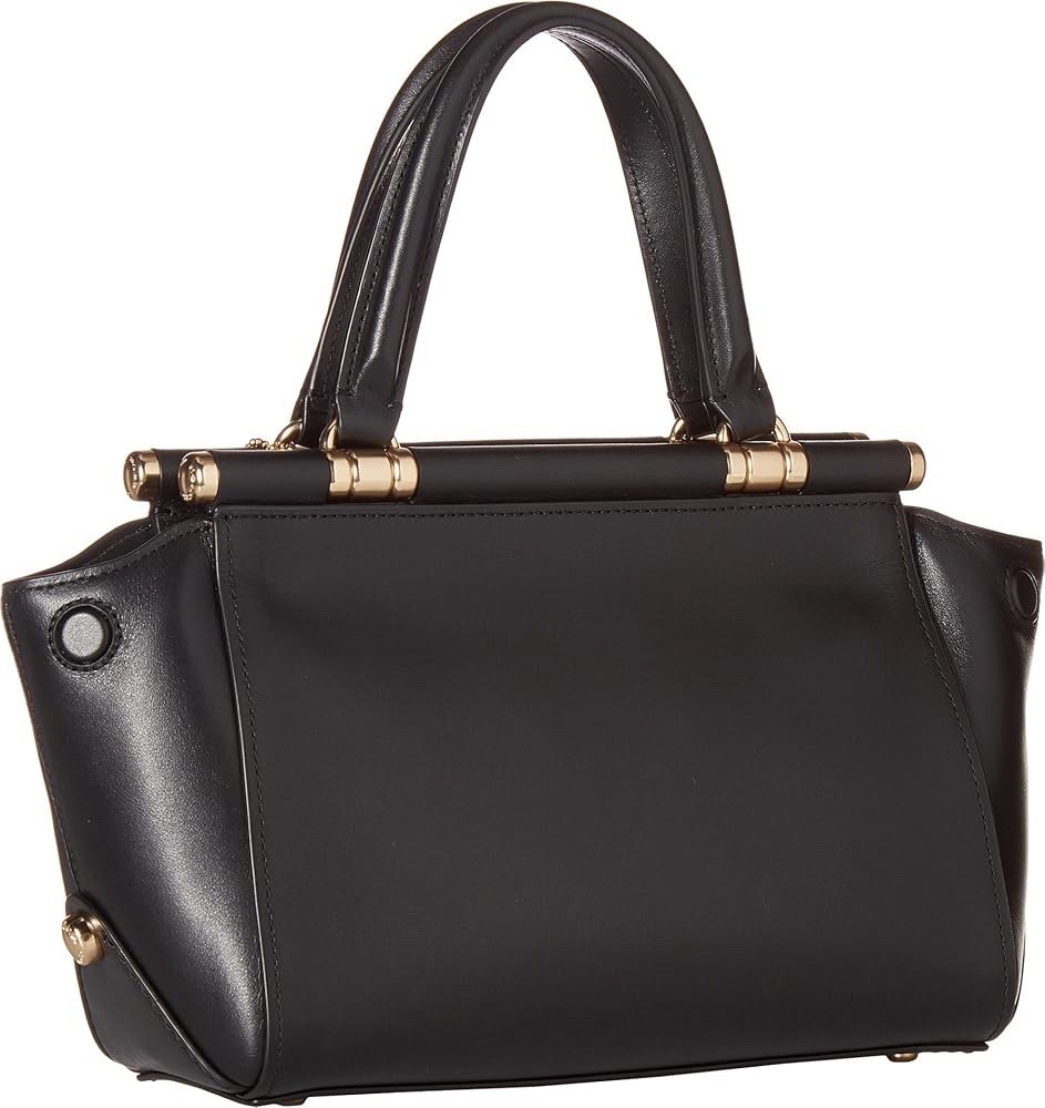 Coach Grace Black Leather Satchel Crossbody Handbag