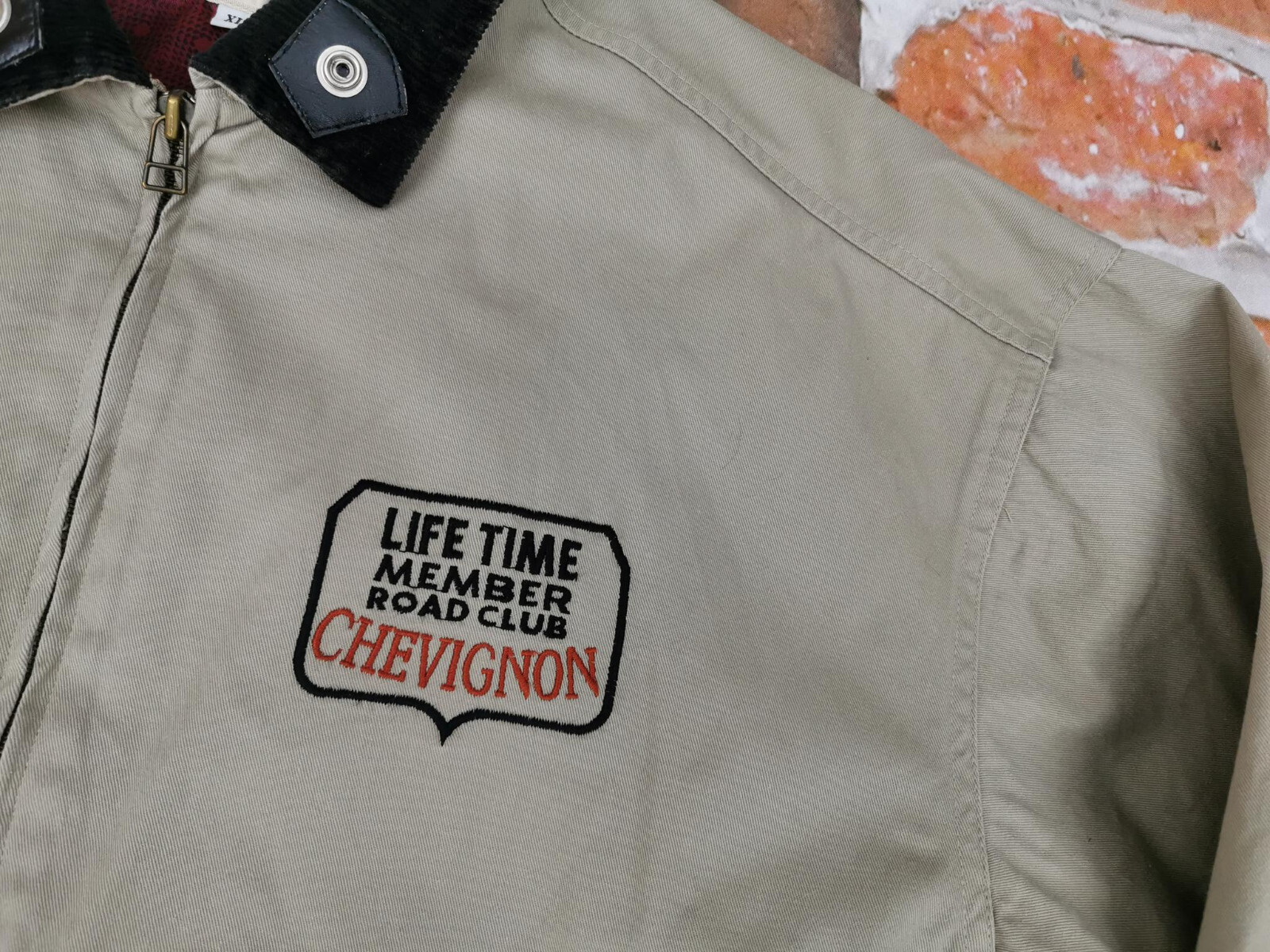 *CHEVIGNON VINTAGE DENIM JACKET*ROAD CLUB HIGH ROLLERS*CASUAL*SIZE: XL*TIP TOP
