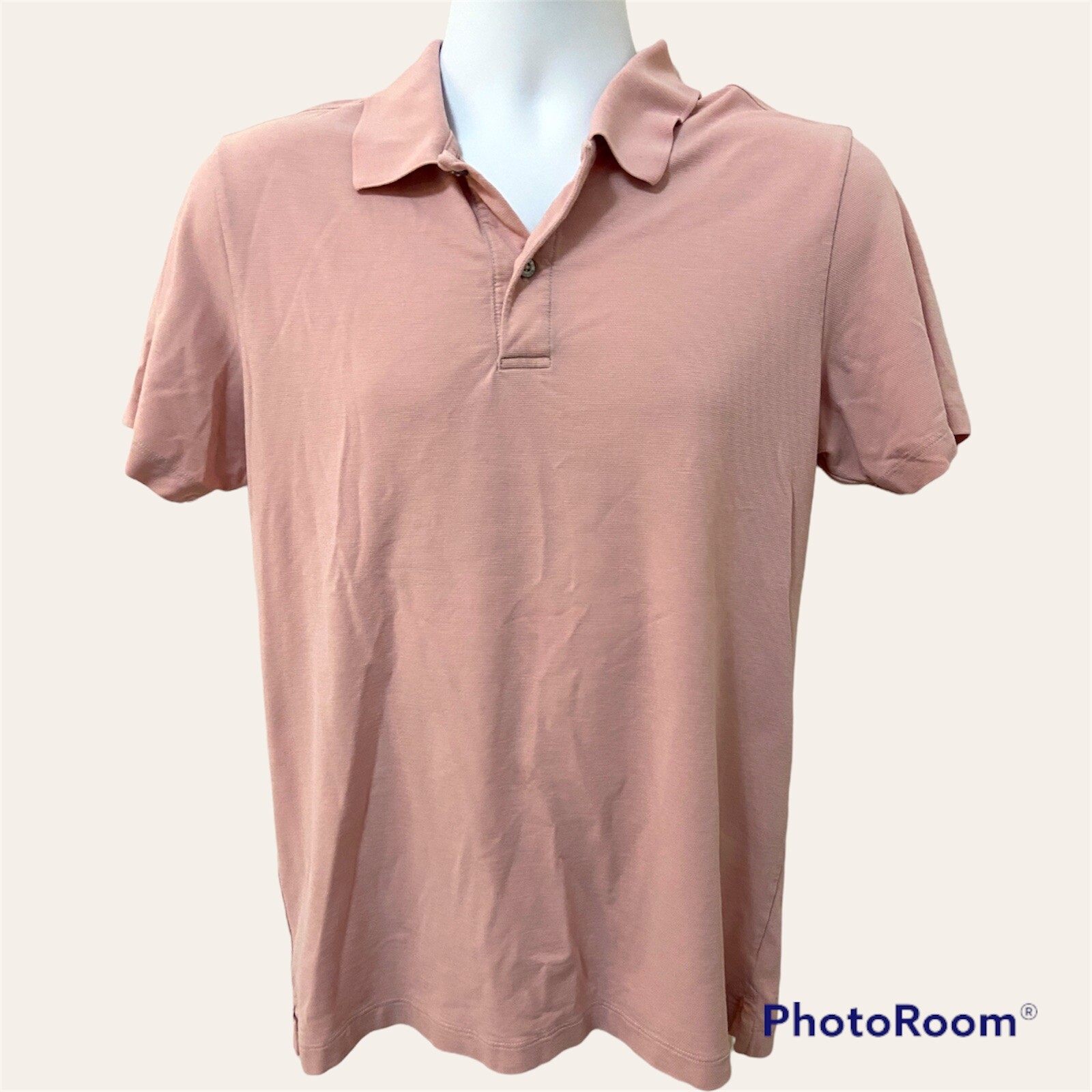 Mack Weldon Mens Polo Size M For Daily Wear Henley Neck Short Sleeve Flaws