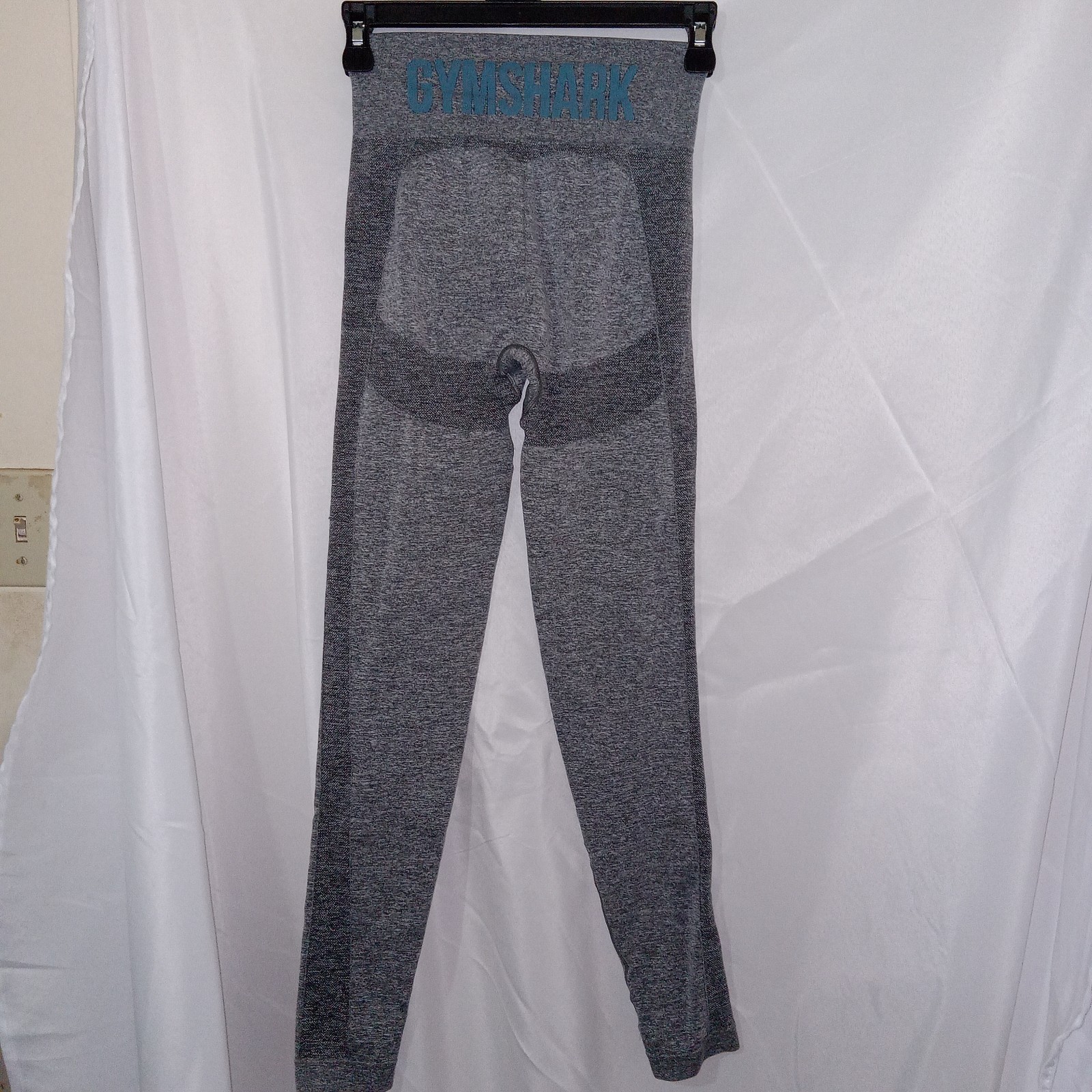 Gymshark Women’s Flex High Waisted Seamless Leggings Gray Marl/Blue Size XS