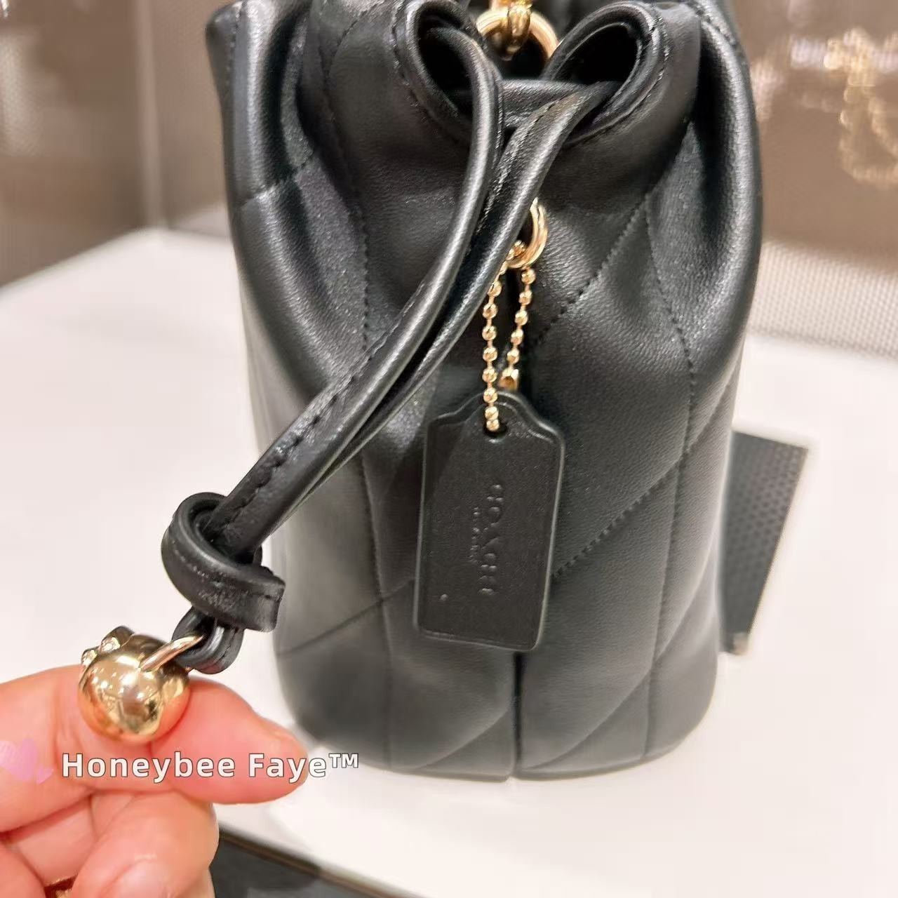 NWT Coach Faye Mini Drawstring Bag With Quilting CDB69/CDC42