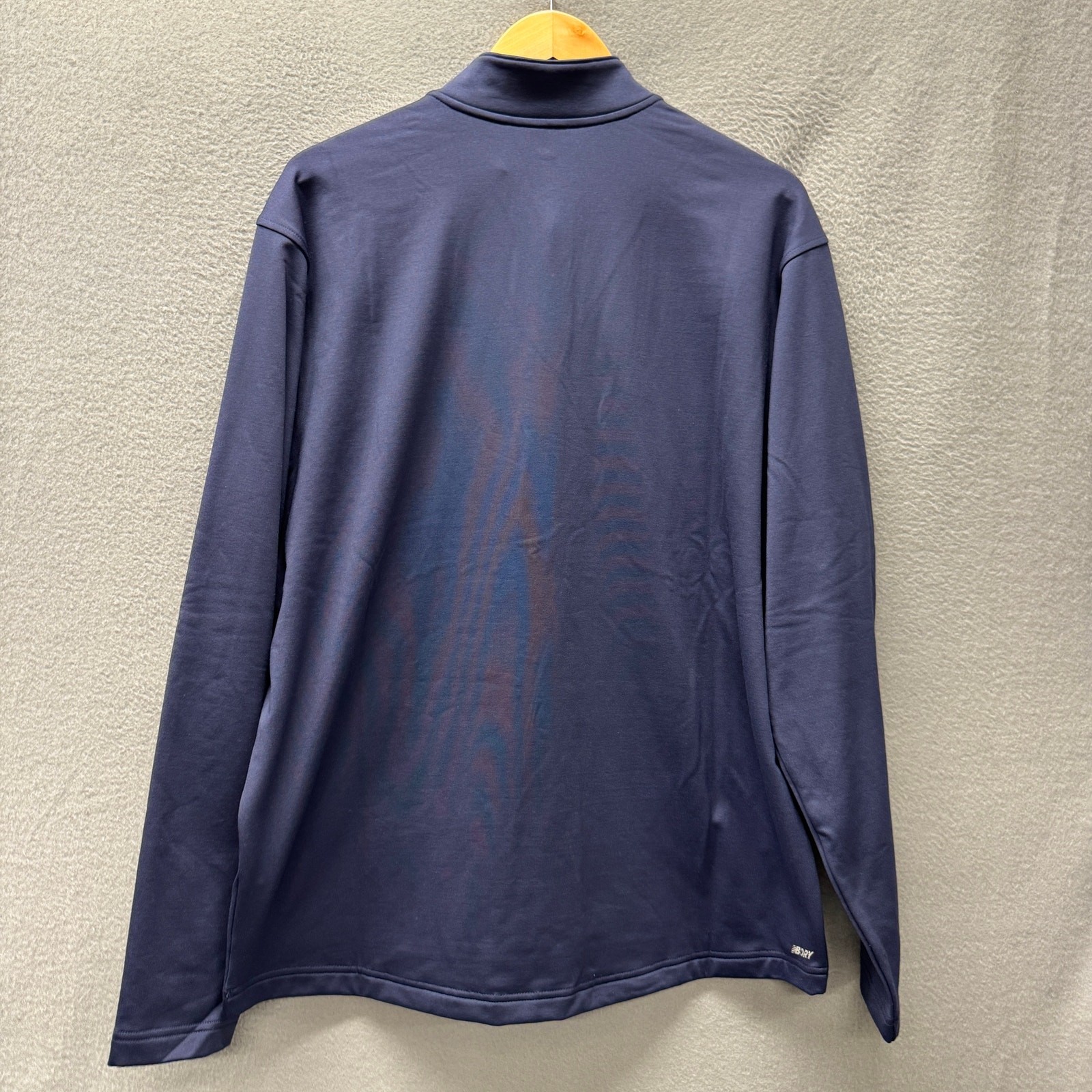 New Balance Jacket Navy Blue Midfield DRY Half 1/2 Zip Pullover Adult Large NEW