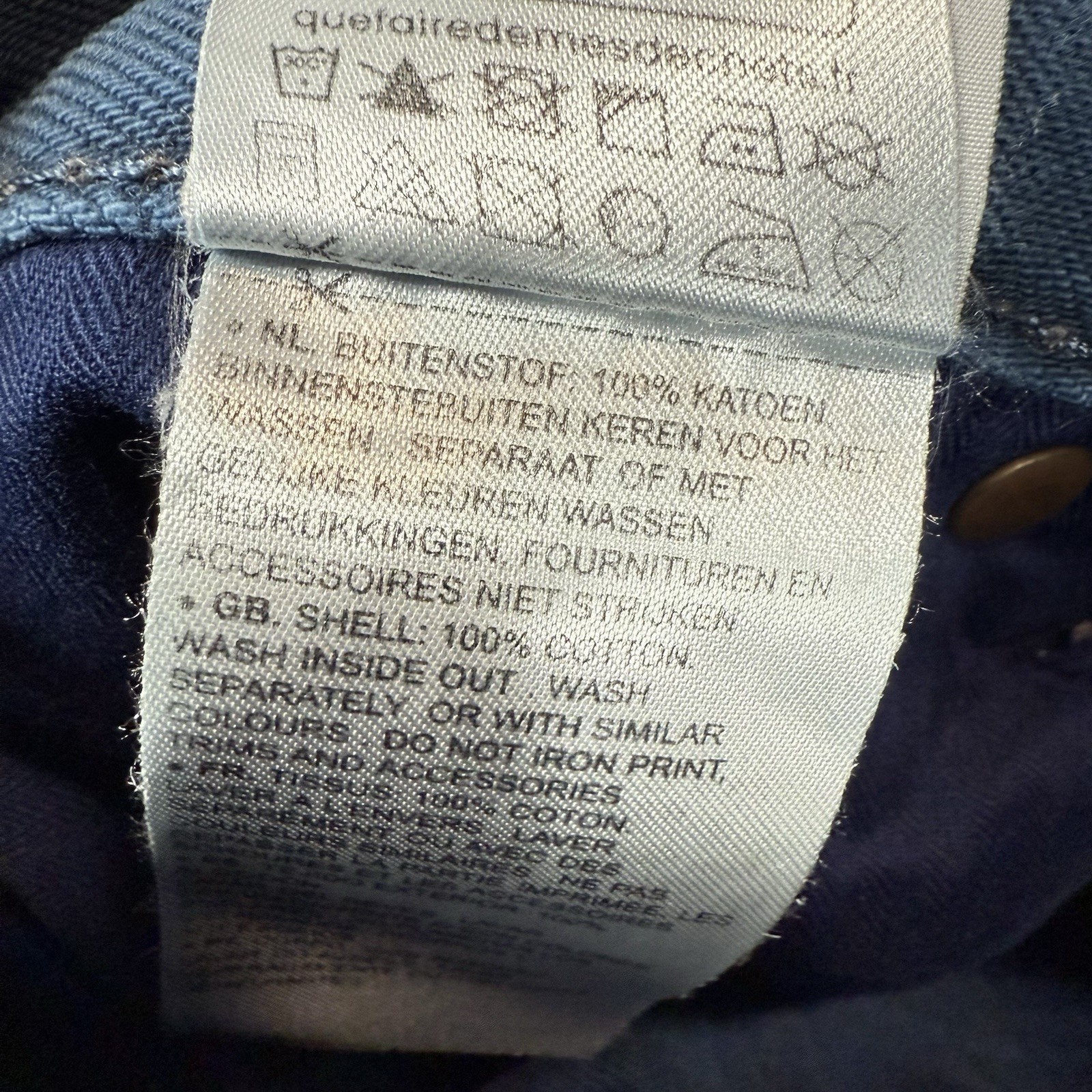 UNIQUE G Star Raw Type 96 Loose Baggy Jeans Men 36×32 Blue Dip Dyed Skater Punk